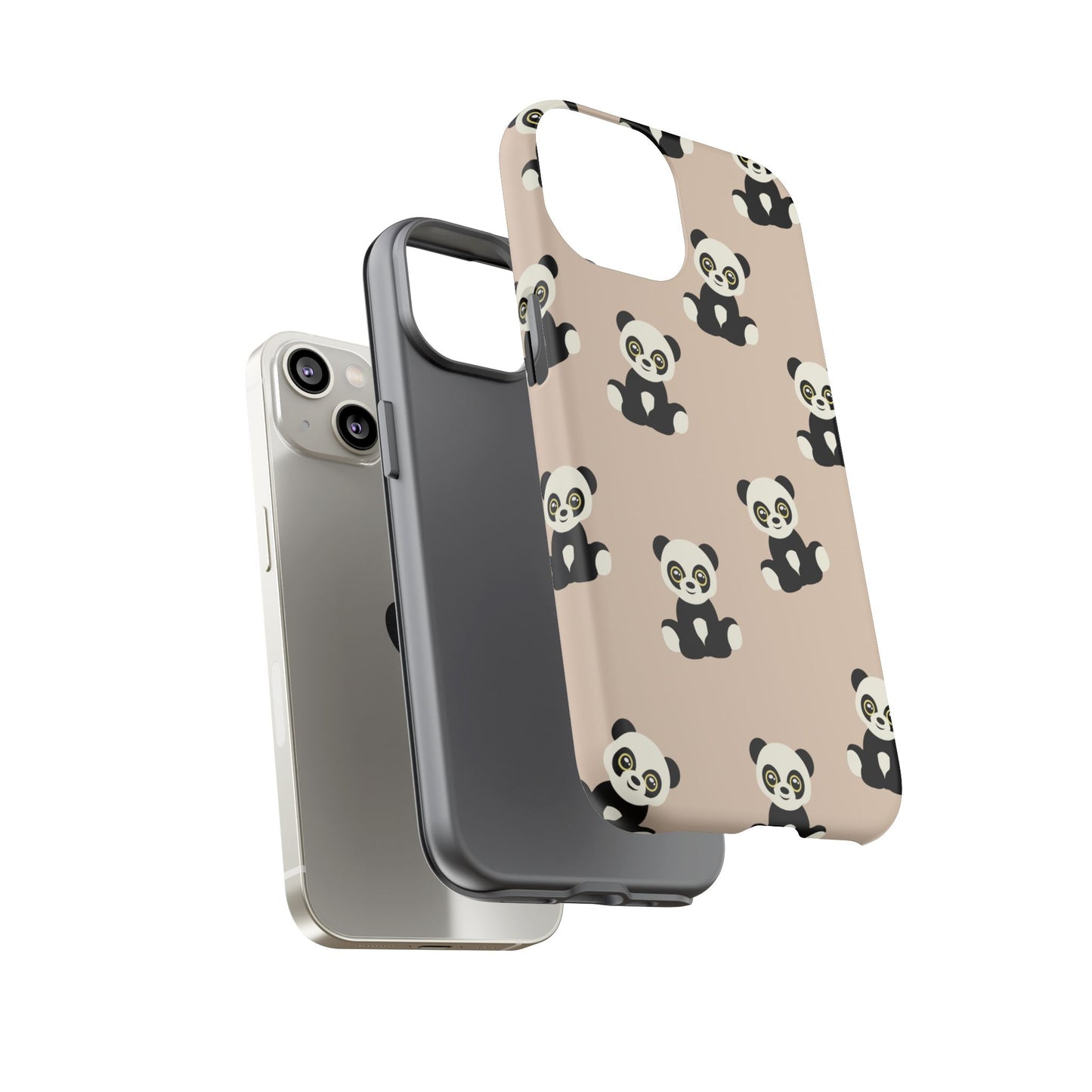 Panda Phone Case, Cute Phone Cover, Animal Print Case, Tough Phone Protector, Gift for Animal Lovers, Kawaii Aesthetic