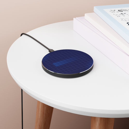 Sleek Wireless Charger Pad, Modern Charging Station, Tech Gift for Him or Her, Black Minimalist Design, Fast Charging Dock