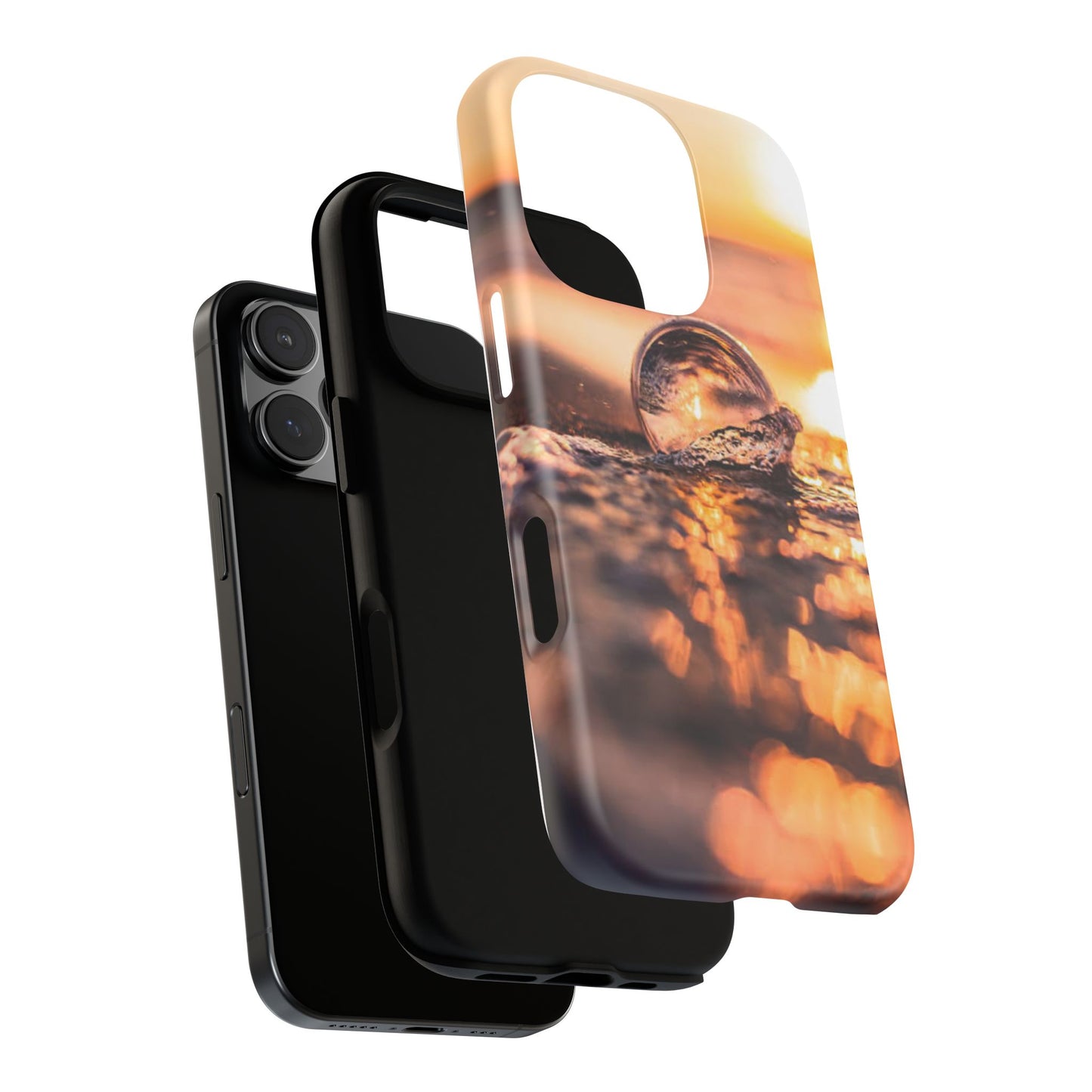 Sunset Bubble Phone Case, Tough Cases, Beach Lover Gift, Summer Vibes, Cell Phone Accessories, Unique Design, Nature Photography