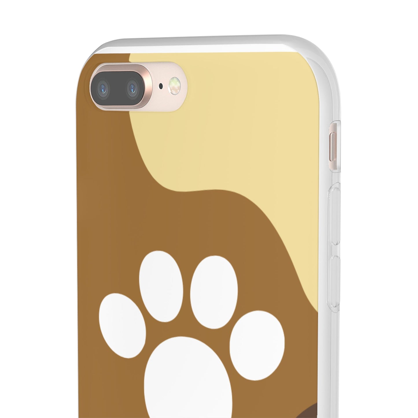 Pet Lover's Flexi Case, Cute Dog Paw Phone Cover, Animal Lover Gift, Dog Mom Accessory, Unique Pet Design Case
