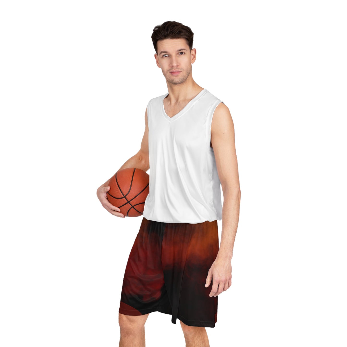 Sunset Cola Ombre Basketball Shorts - Stylish Athletic Wear for Game Days, Summer Sports, Beach Trips, Casual Relaxation, and Everyday Comfort