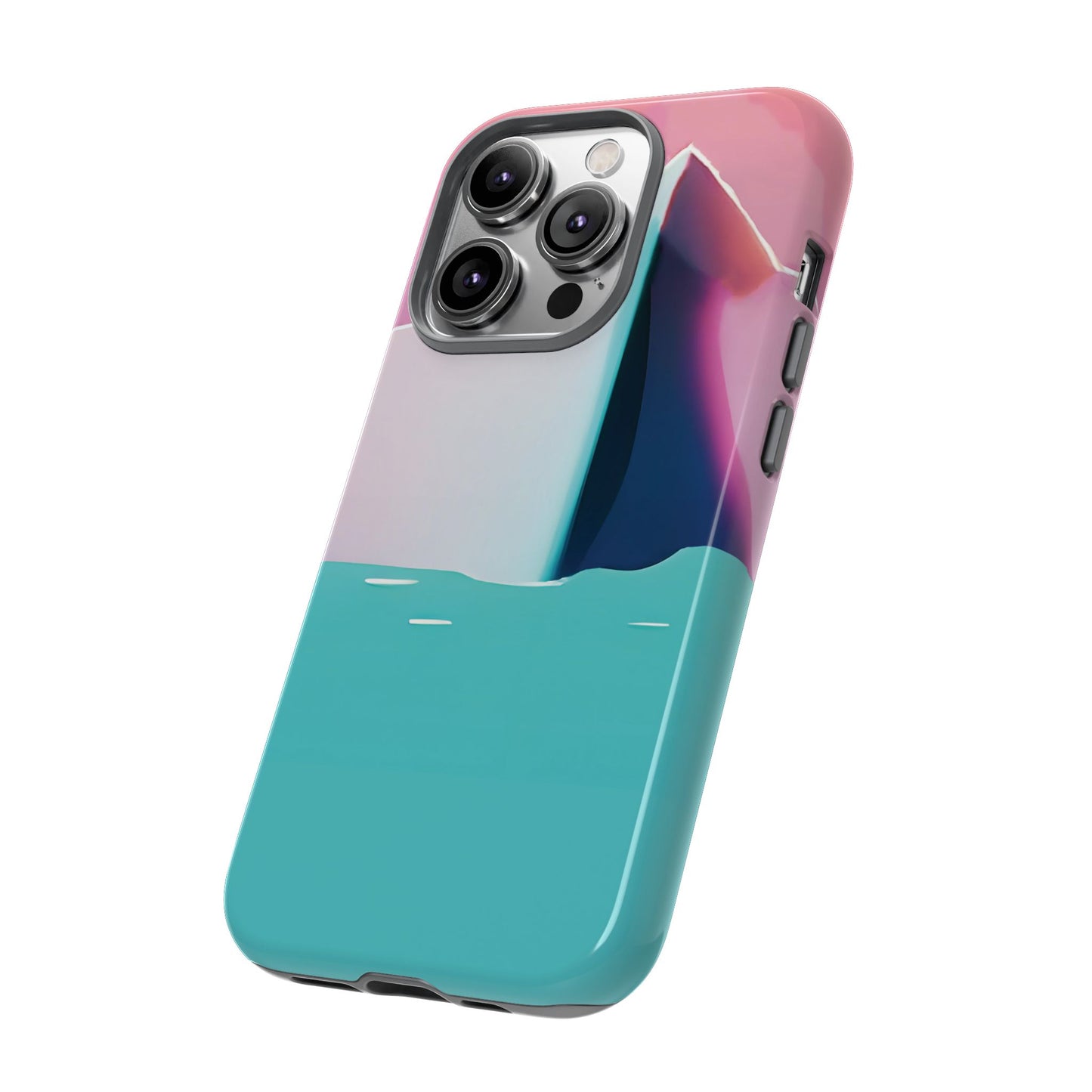 Trendy Phone Case - Abstract Iceberg Design, Phone Cover, Gift for Her, Unique Tech Accessory, Cool Aesthetic