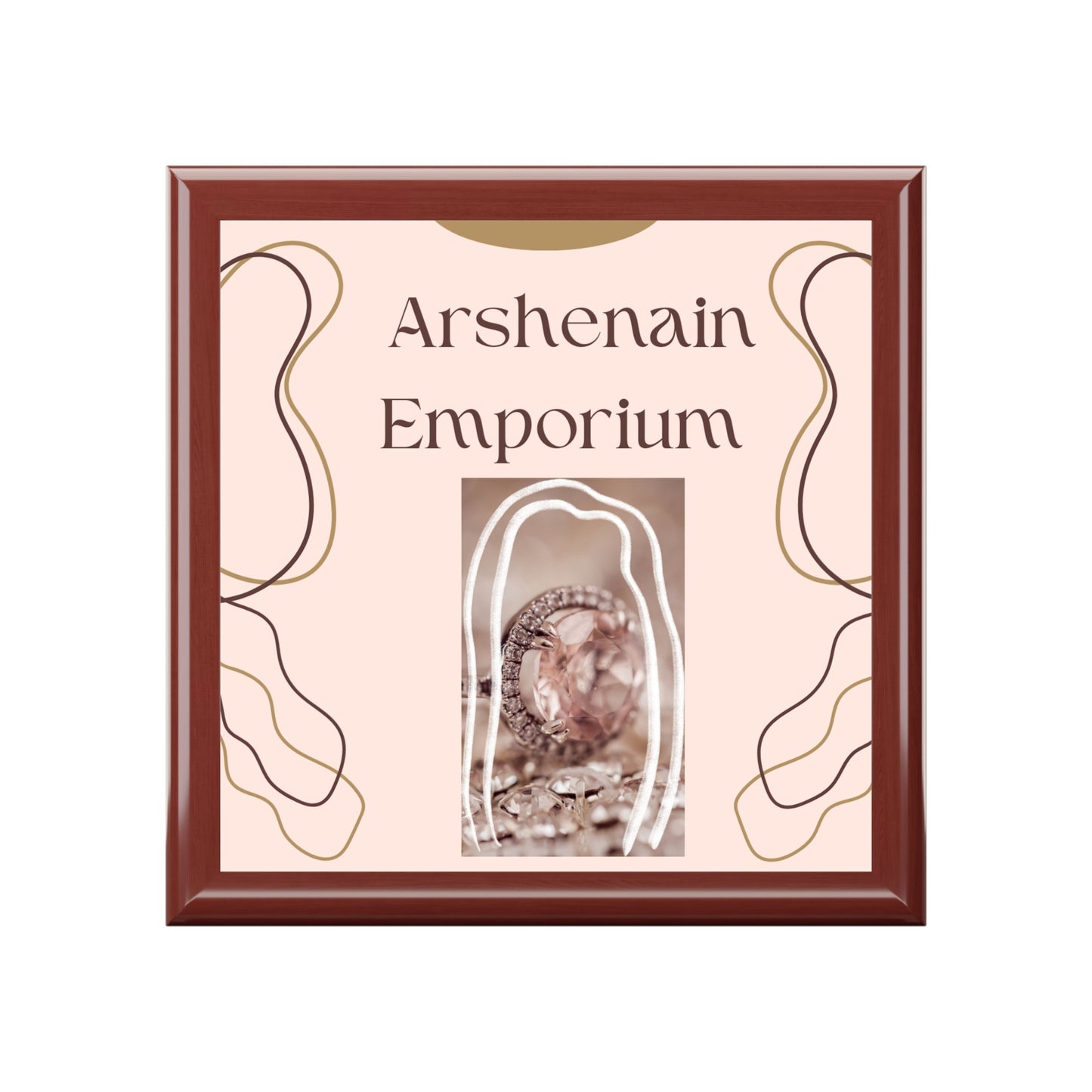 Elegant Jewelry Box with Personalized Design | Gift for Her, Ring Organizer, Wedding Keepsake, Travel Storage, Home Décor