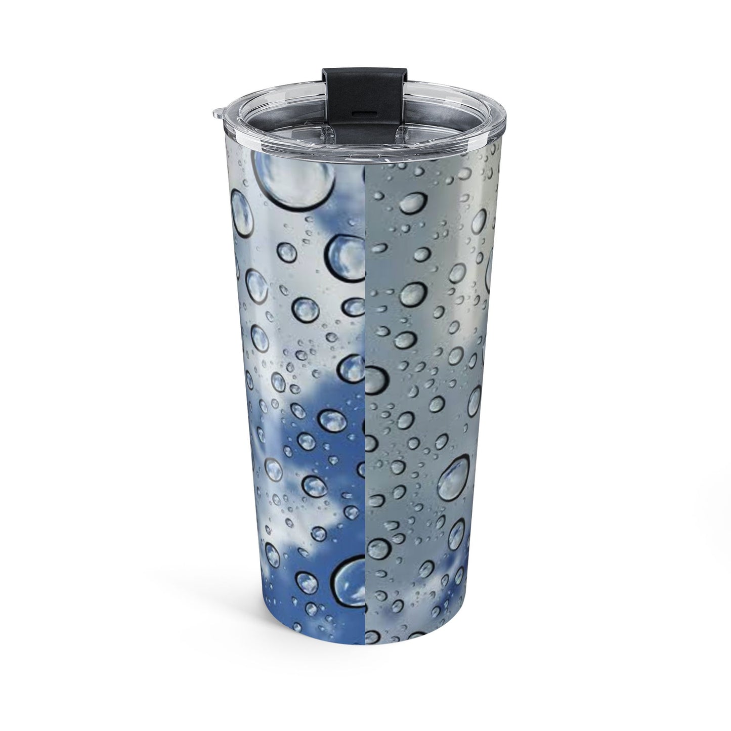 Blue Water Droplet Tumbler 20oz, Travel Mug, Gift for Nature Lovers, Stylish Drinkware, Outdoor Adventure