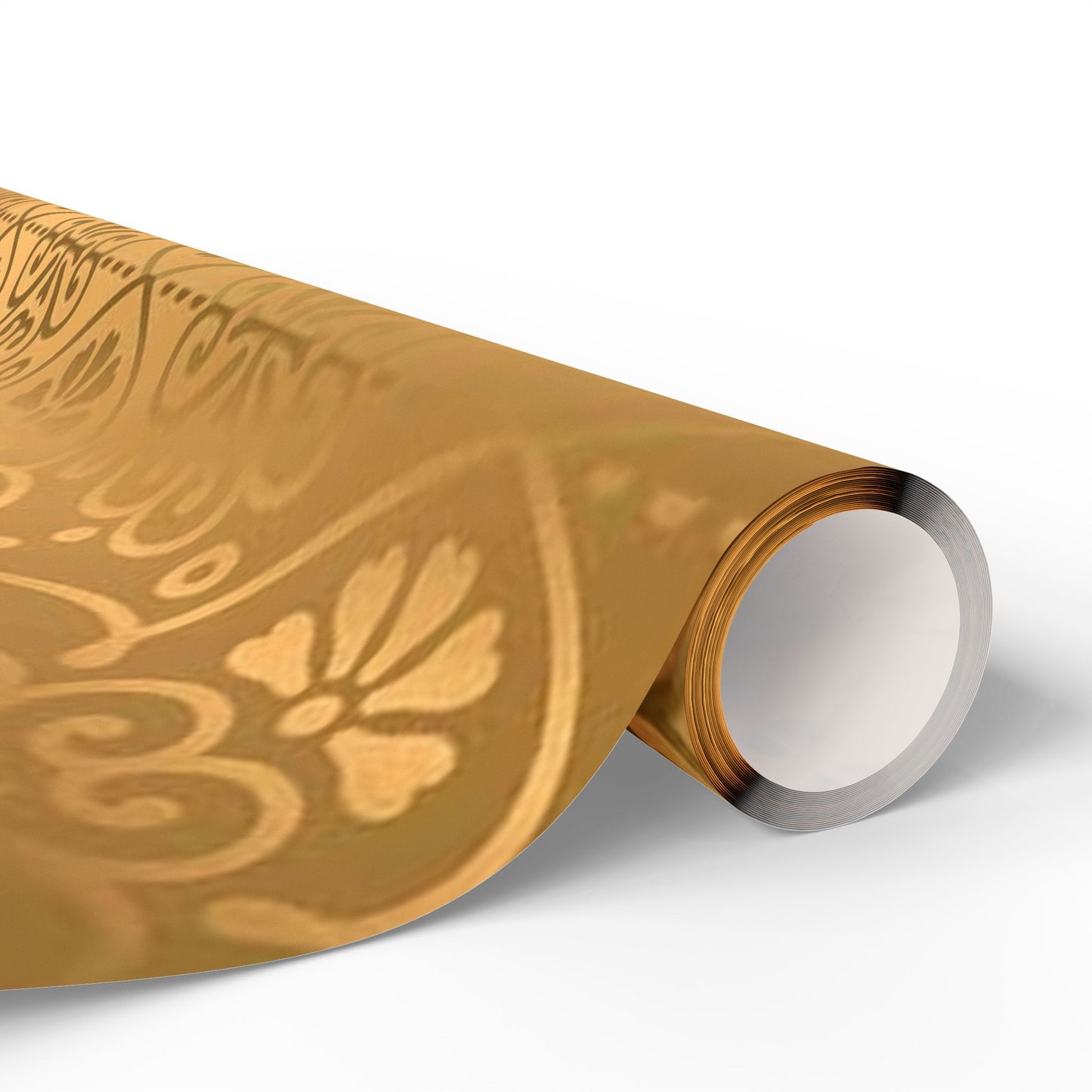 Gold Elegant Wrapping Paper, Gift Wrap for All Occasions, Gold Foil Striped Design, Birthday, Wedding, Christmas, Holiday Gifts