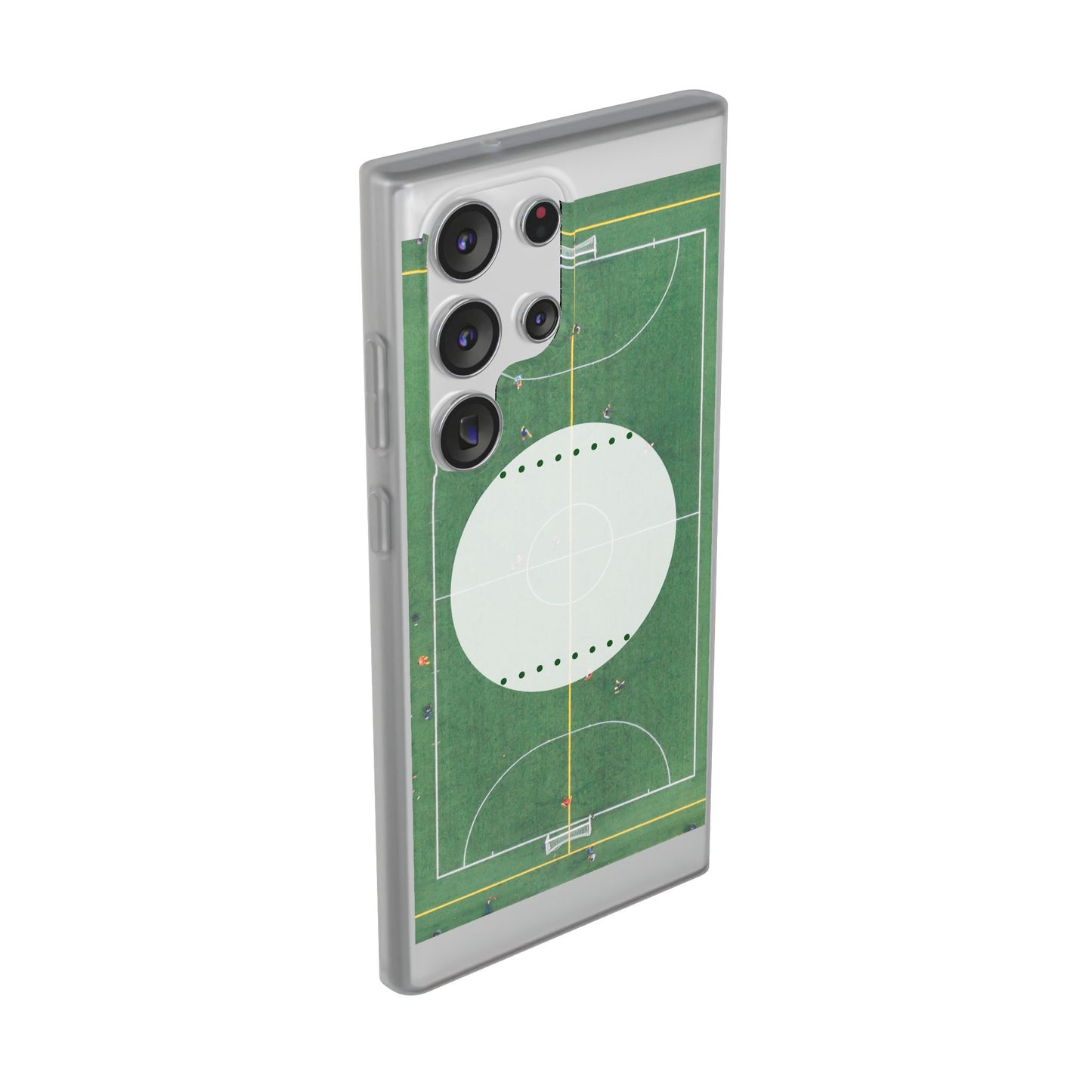 Soccer Field Phone Cases, Sporty Flexi Cases for Sports Lovers, Gift for Athletes, Unique Phone Cover, Perfect for Game Day