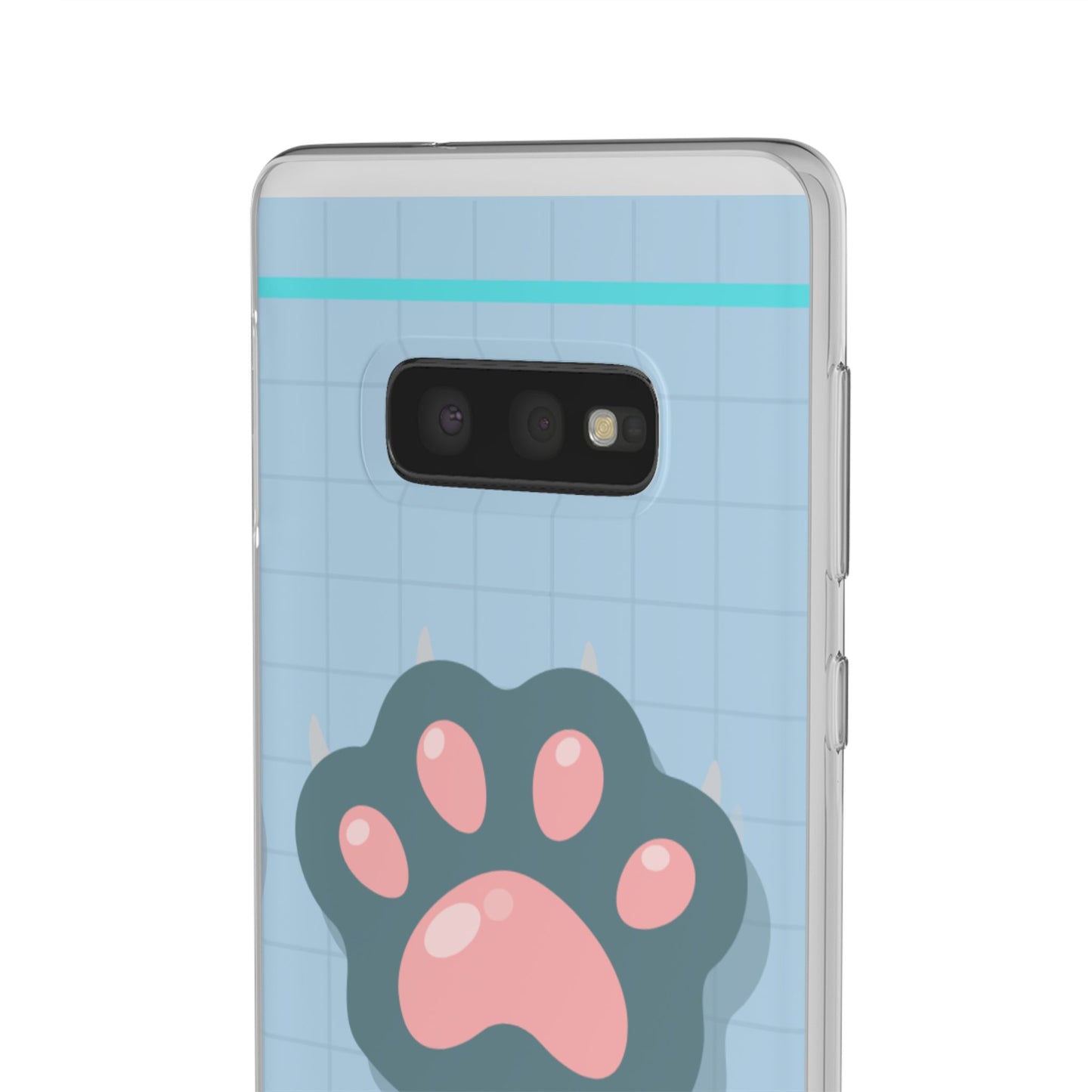 Paw Print Phone Case, Cute Pet Lover Flexi Cases, Dog Cat Accessory, Gift for Animal Lovers, Durable and Stylish Gadget Cover