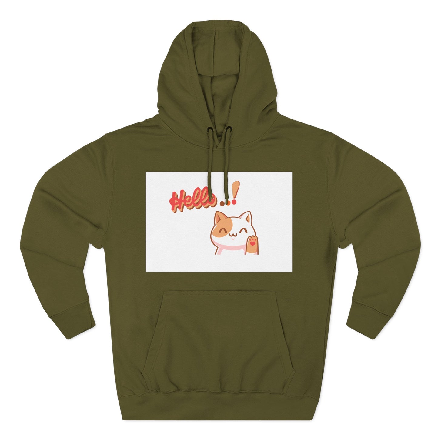 Cute Cat Hoodie with Motivational Design - Perfect Gift for Cat Lovers, Cozy Fleece Hoodie for Any Occasion, Stylish Streetwear