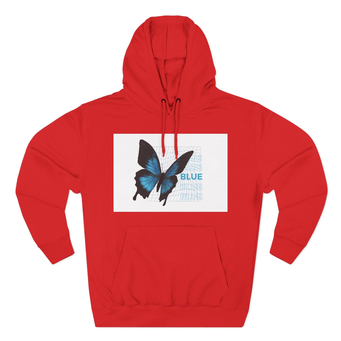 Butterfly Art Hoodie, Soft Fleece Sweatshirt, Gift for Nature Lovers, Stylish Casual Wear, Cozy Trendy Winter Apparel