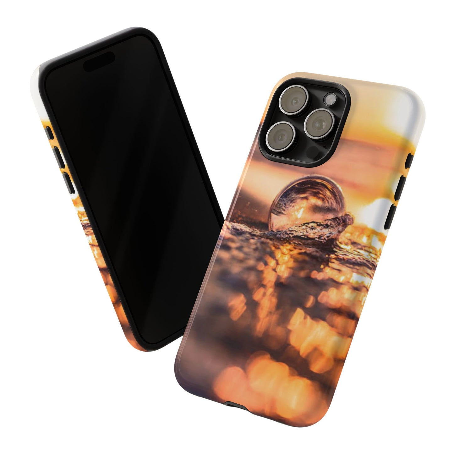 Sunset Bubble Phone Case, Tough Cases, Beach Lover Gift, Summer Vibes, Cell Phone Accessories, Unique Design, Nature Photography