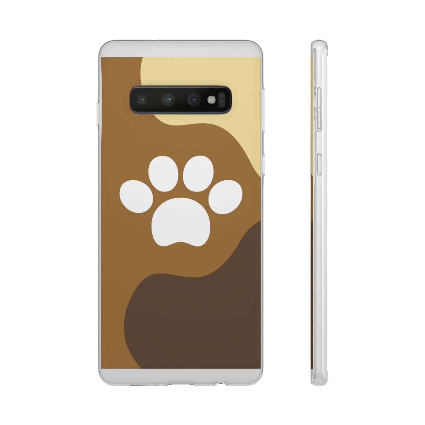 Pet Lover's Flexi Case, Cute Dog Paw Phone Cover, Animal Lover Gift, Dog Mom Accessory, Unique Pet Design Case