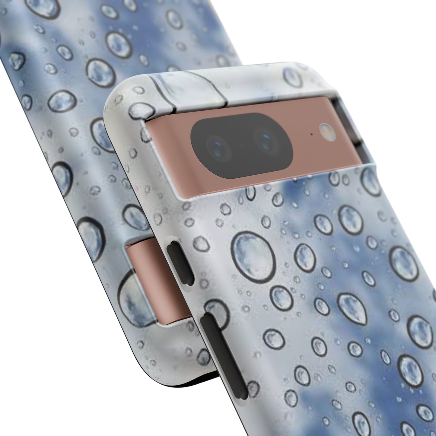 Blue Water Droplet Phone Case, Tough Cases for Protection, Stylish Cellphone Cover, Unique Gifts for Her, Durable and Trendy