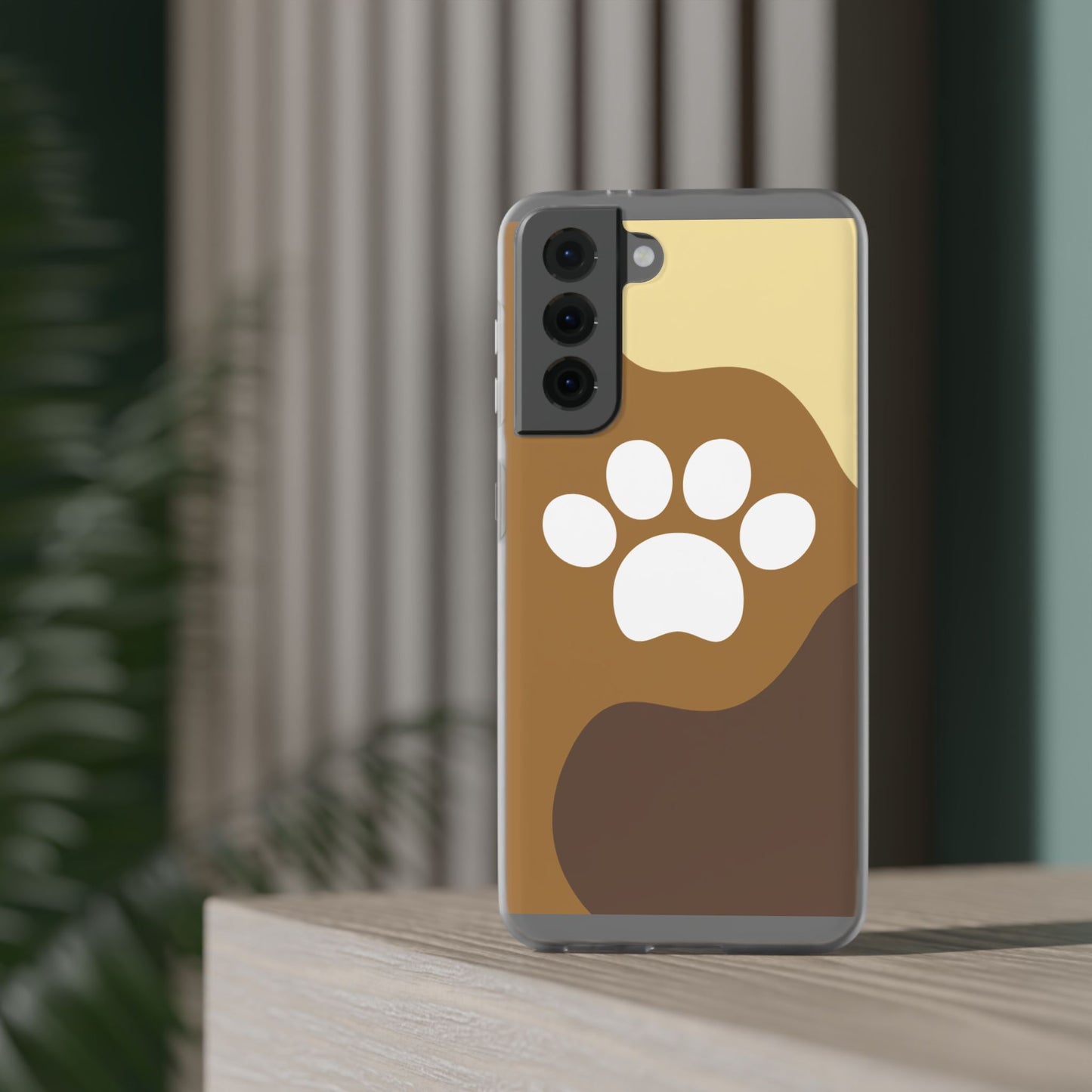 Pet Lover's Flexi Case, Cute Dog Paw Phone Cover, Animal Lover Gift, Dog Mom Accessory, Unique Pet Design Case