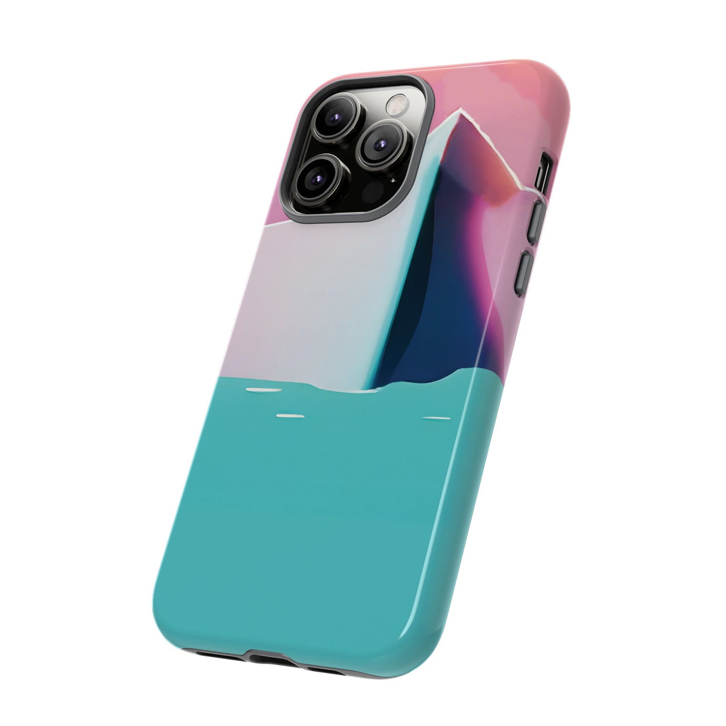 Trendy Phone Case - Abstract Iceberg Design, Phone Cover, Gift for Her, Unique Tech Accessory, Cool Aesthetic