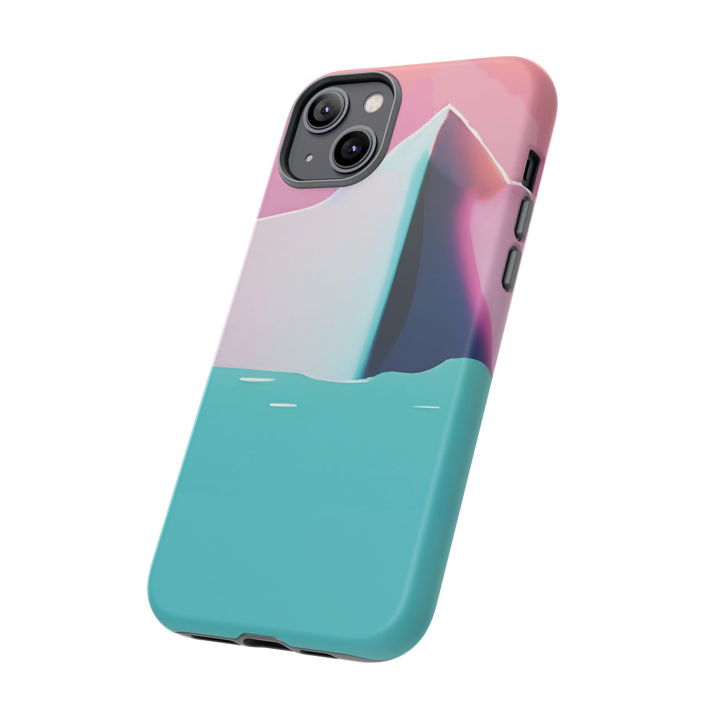 Trendy Phone Case - Abstract Iceberg Design, Phone Cover, Gift for Her, Unique Tech Accessory, Cool Aesthetic