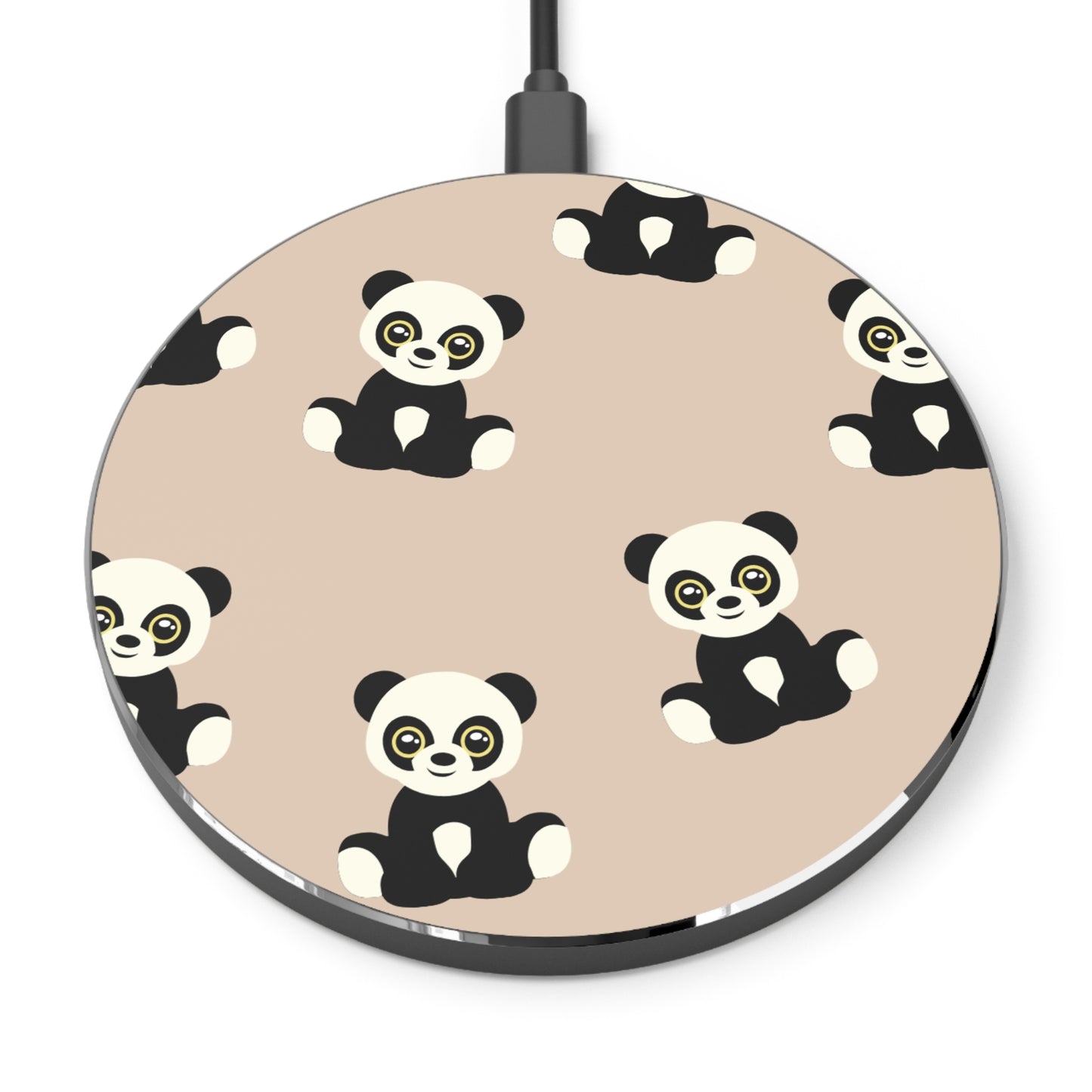 Panda Pattern Wireless Charger - Cute Phone Charging Pad, Gifts for Kids, Office Decor, Birthday Present, Eco-Friendly Charging Solution