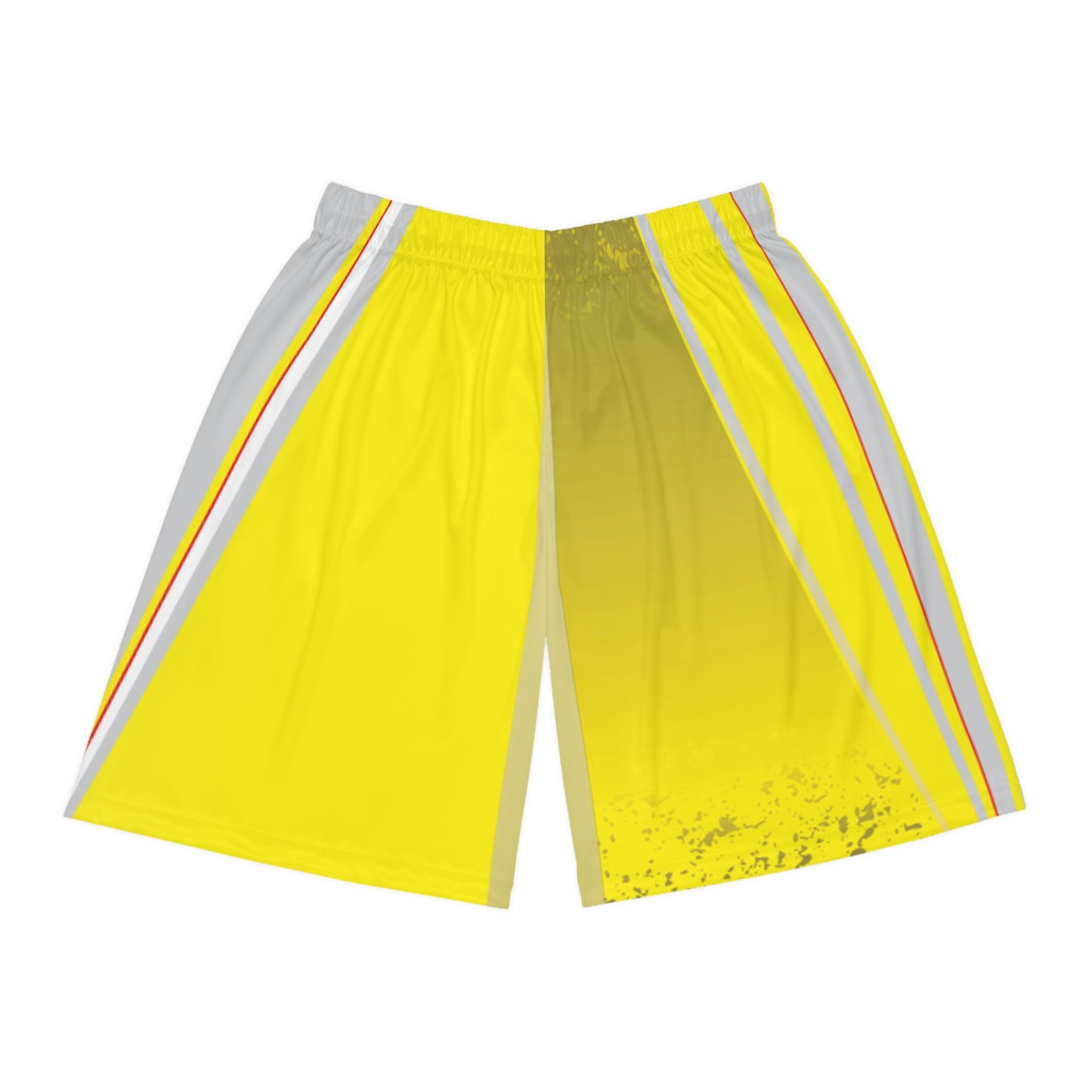 Bold Yellow Basketball Shorts - Summer Sportswear, Casual Athletic Wear, Gym Fitness Gear, Outdoor Activity Shorts, Gift for Athletes