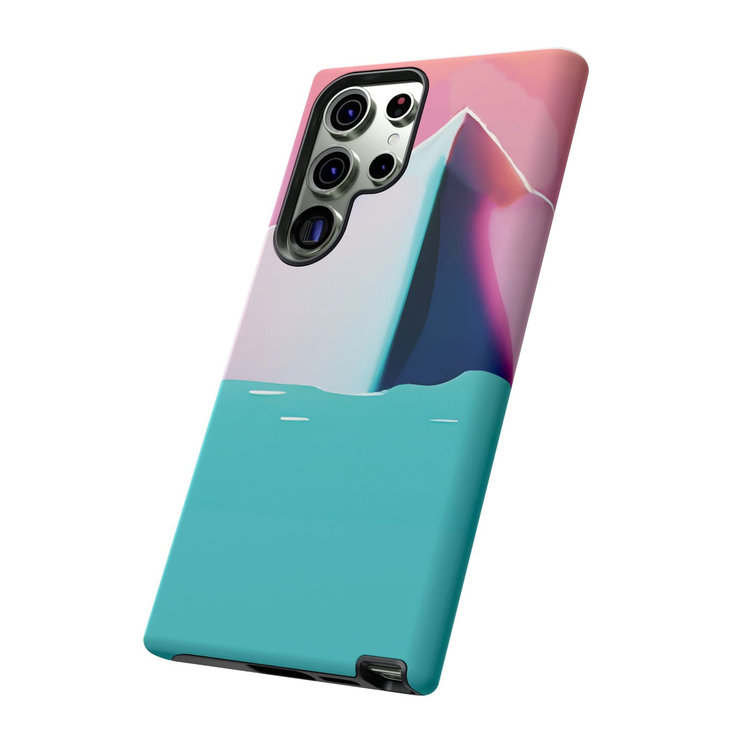 Trendy Phone Case - Abstract Iceberg Design, Phone Cover, Gift for Her, Unique Tech Accessory, Cool Aesthetic