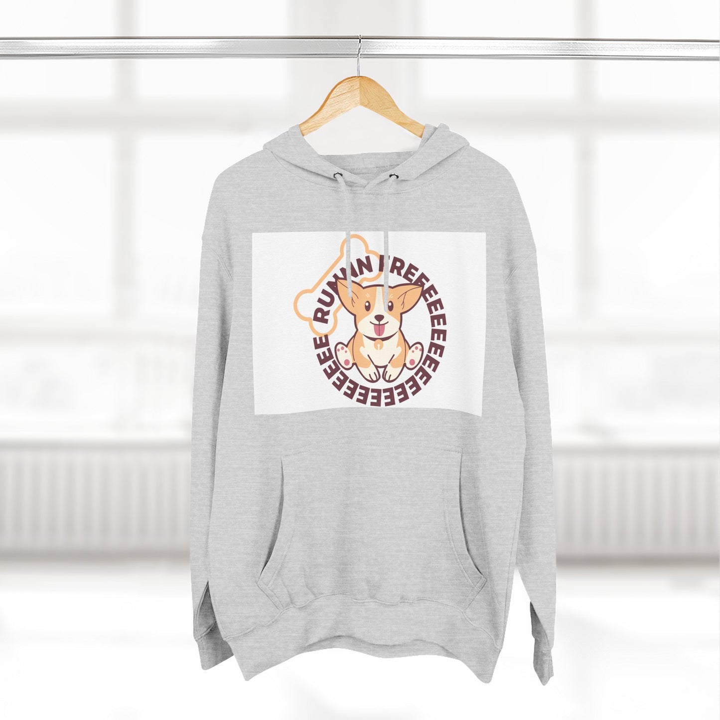 Cute Corgi Hoodie with Fun Text, Cozy Sweatshirt for Dog Lovers, Perfect Gift for Birthdays and Holidays, Fleece Sweatshirt