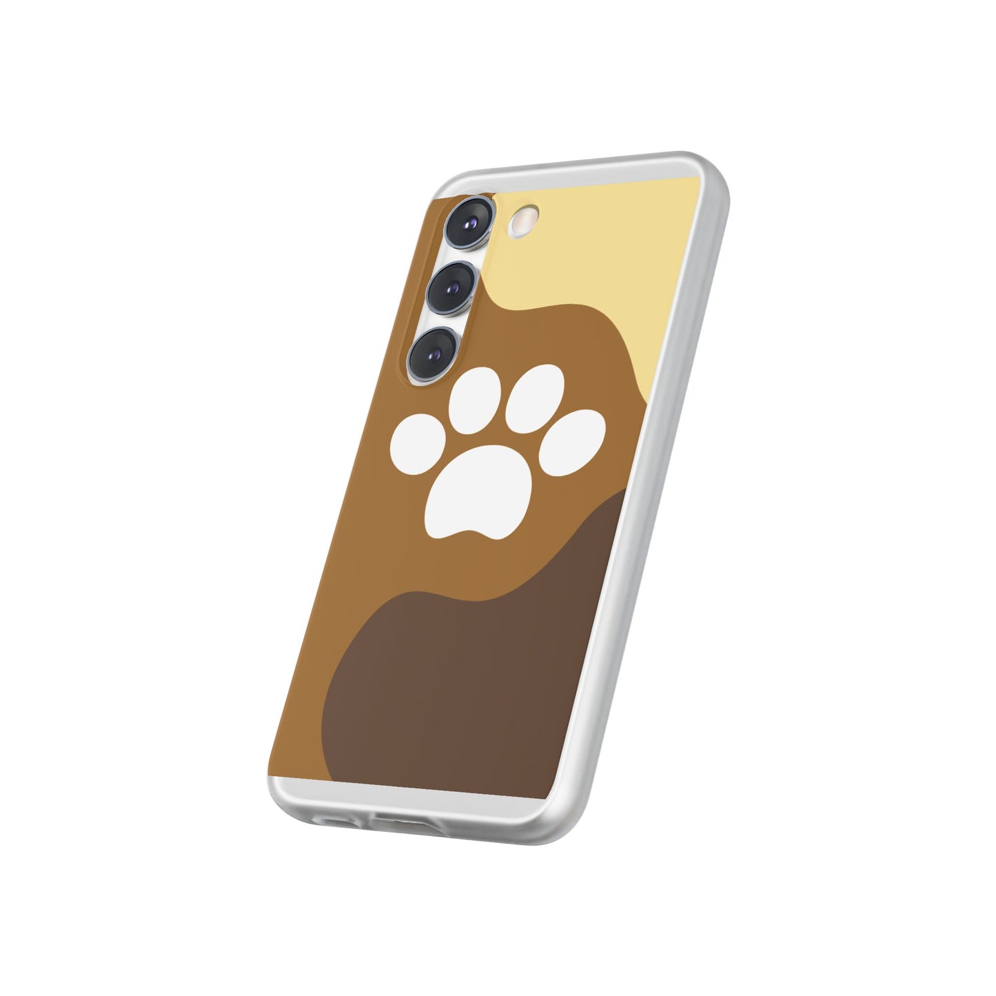 Pet Lover's Flexi Case, Cute Dog Paw Phone Cover, Animal Lover Gift, Dog Mom Accessory, Unique Pet Design Case