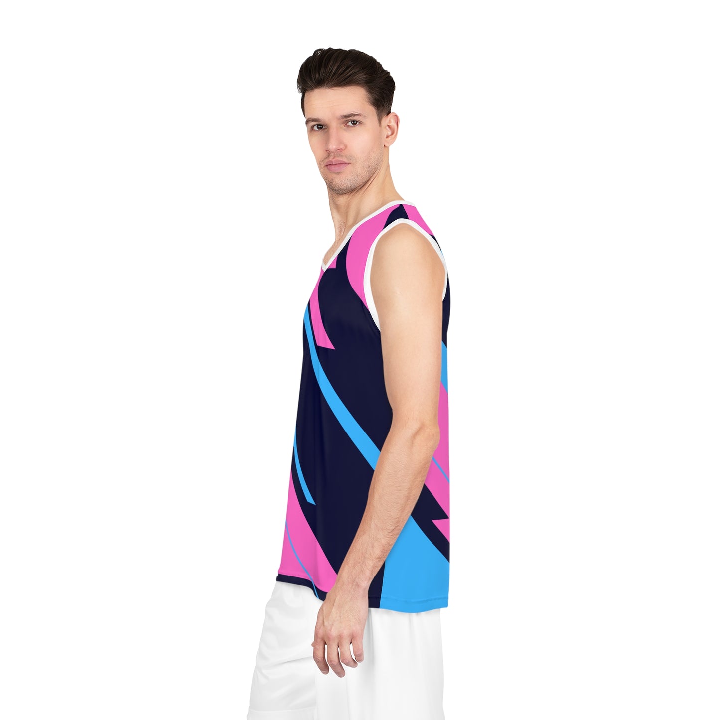 Trendy Basketball Jersey, Vibrant Sportswear, Custom Jersey, Cool Athletic Top, Streetwear Style, Gift for Athletes