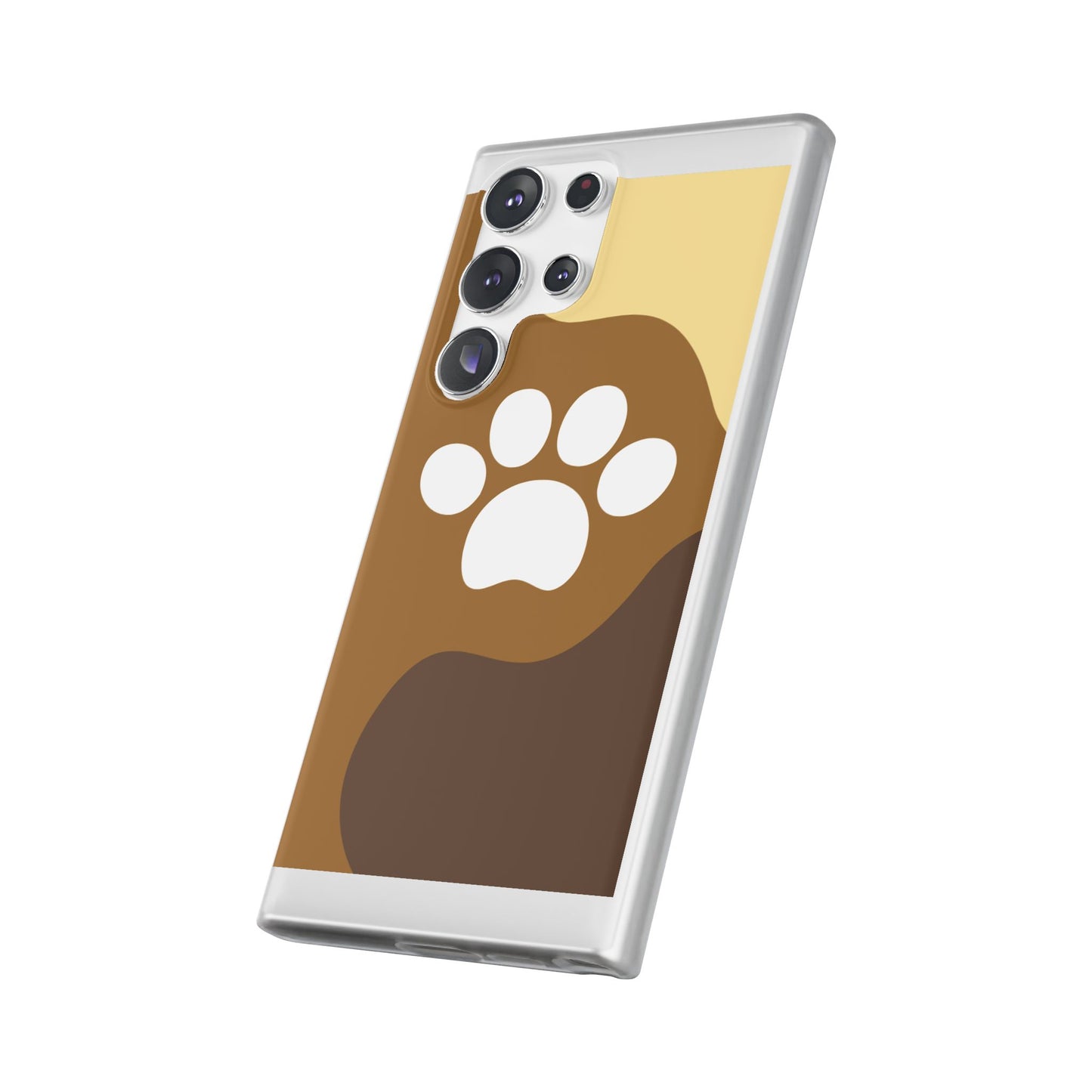 Pet Lover's Flexi Case, Cute Dog Paw Phone Cover, Animal Lover Gift, Dog Mom Accessory, Unique Pet Design Case