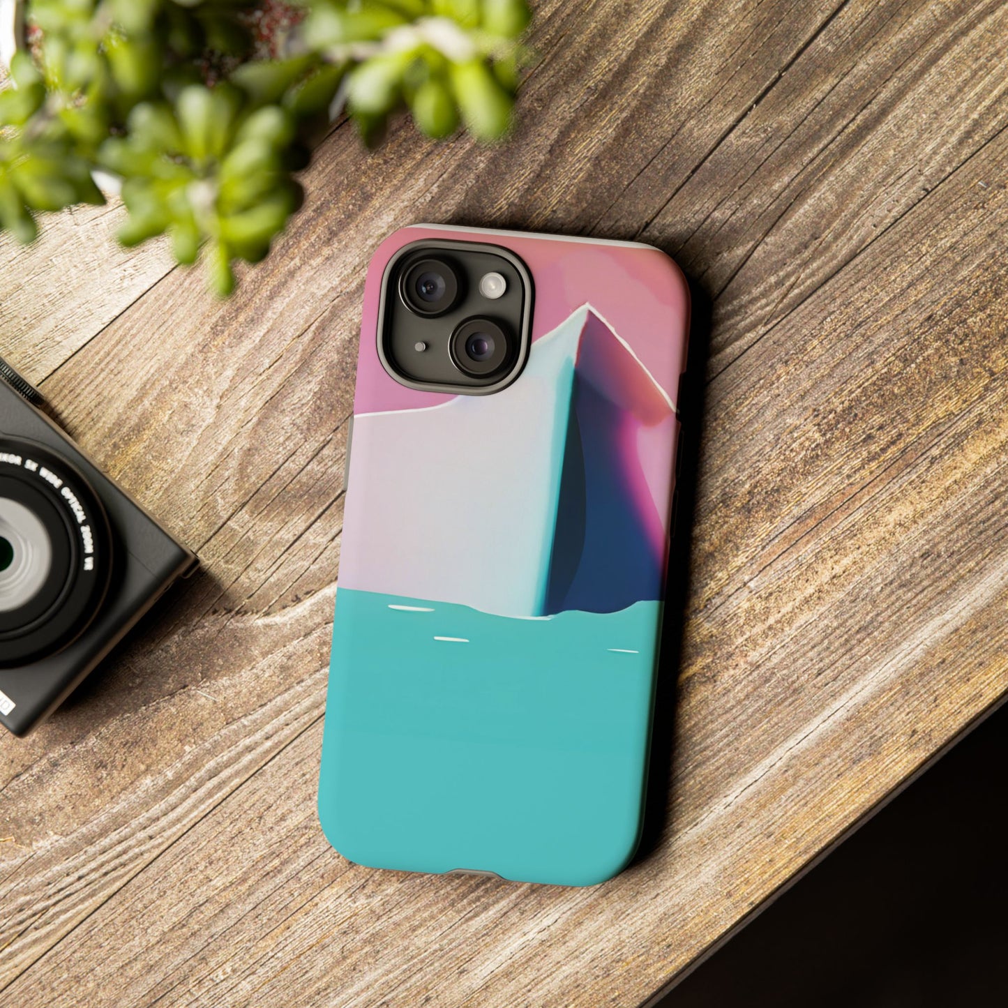 Trendy Phone Case - Abstract Iceberg Design, Phone Cover, Gift for Her, Unique Tech Accessory, Cool Aesthetic