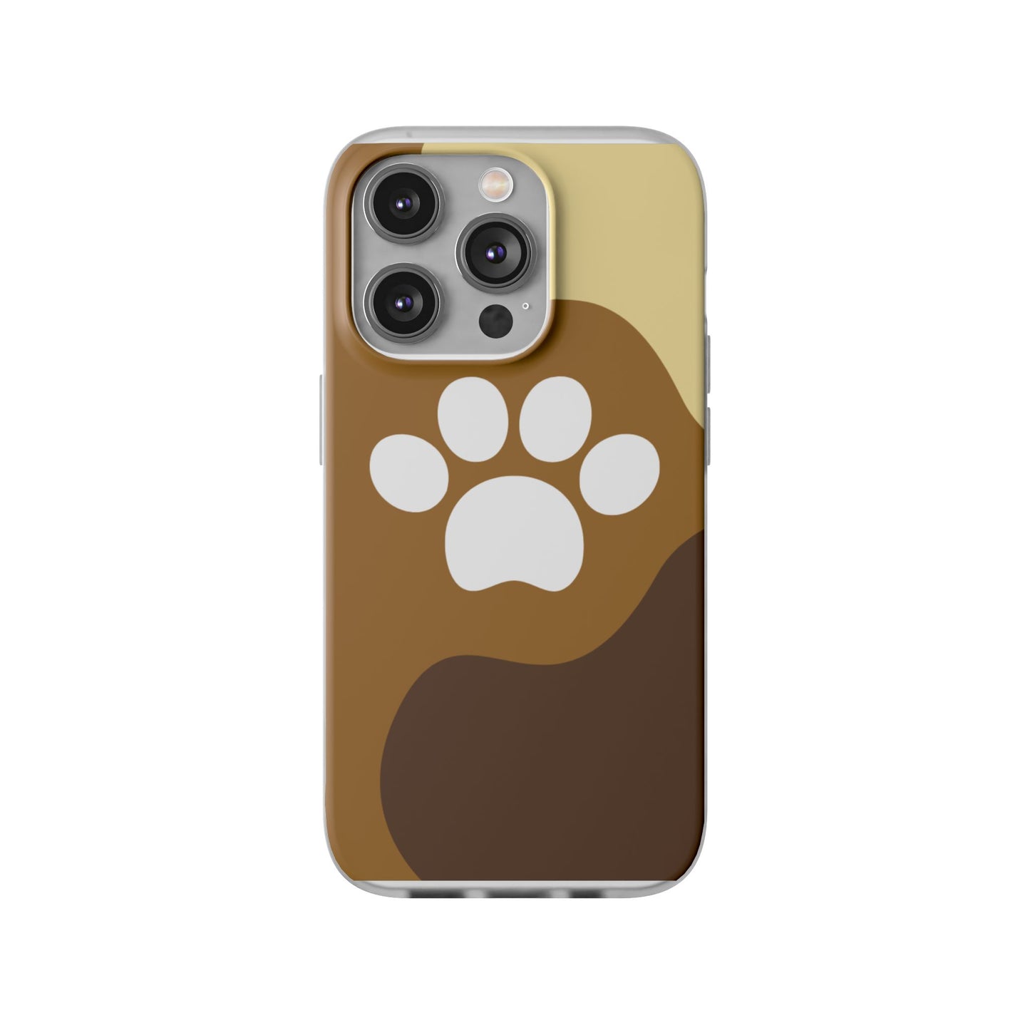 Pet Lover's Flexi Case, Cute Dog Paw Phone Cover, Animal Lover Gift, Dog Mom Accessory, Unique Pet Design Case