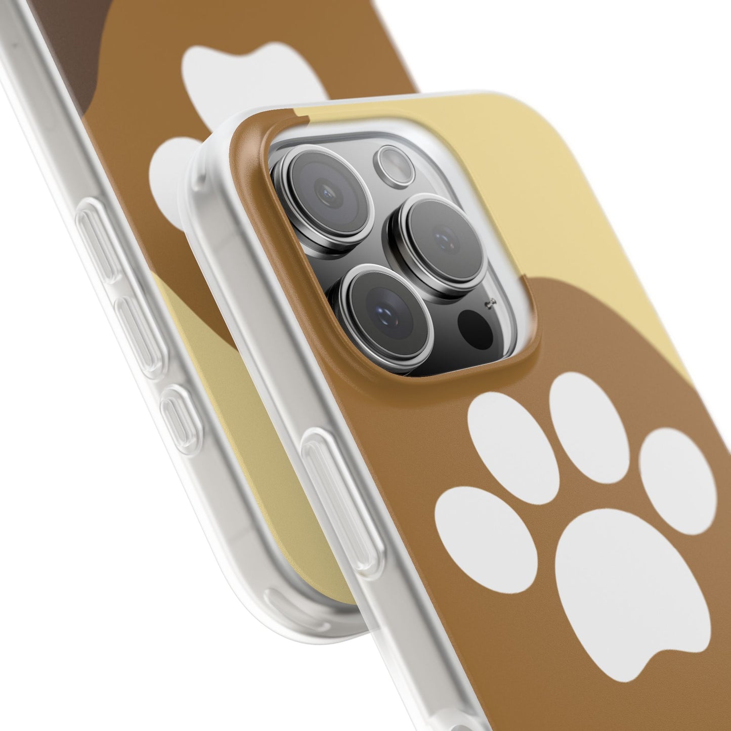 Pet Lover's Flexi Case, Cute Dog Paw Phone Cover, Animal Lover Gift, Dog Mom Accessory, Unique Pet Design Case