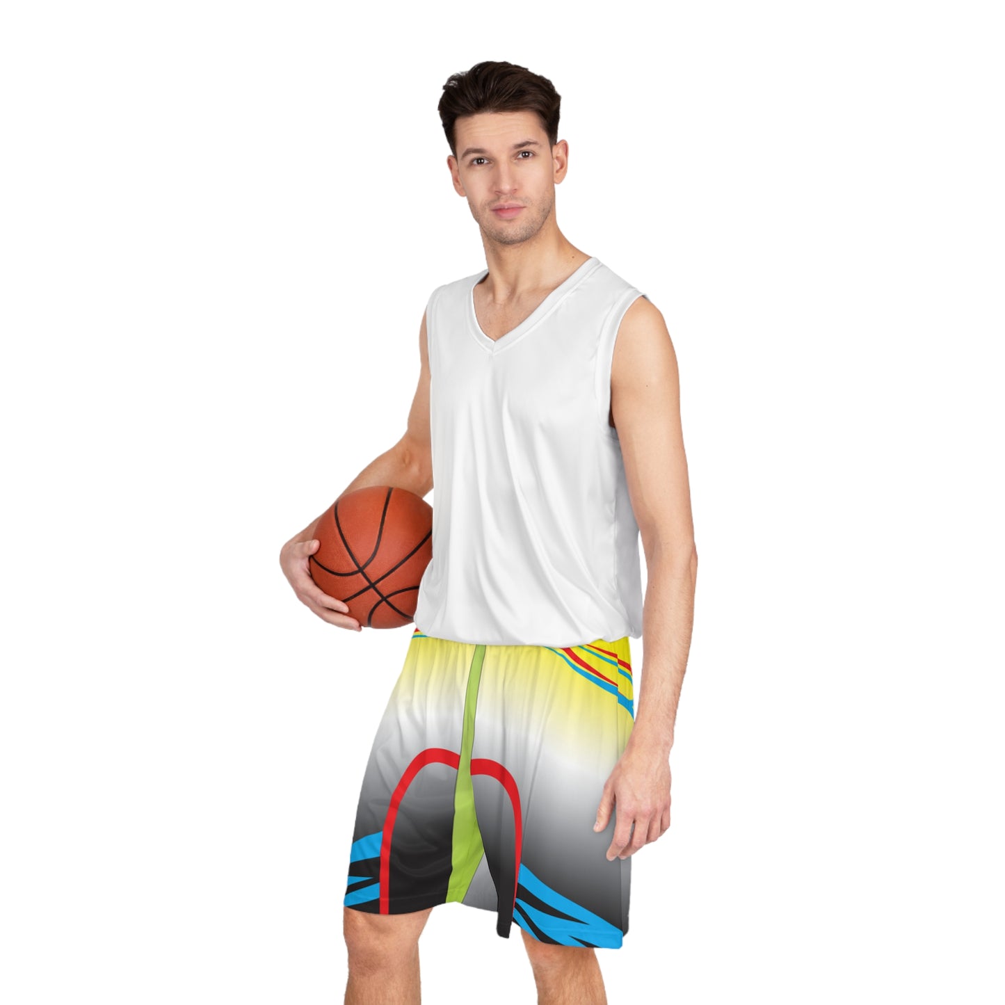 Vibrant Basketball Shorts, Sport Shorts for Athletes, Casual Wear, Fitness Apparel, Summer Sports Gear, Gift for Sports Lovers