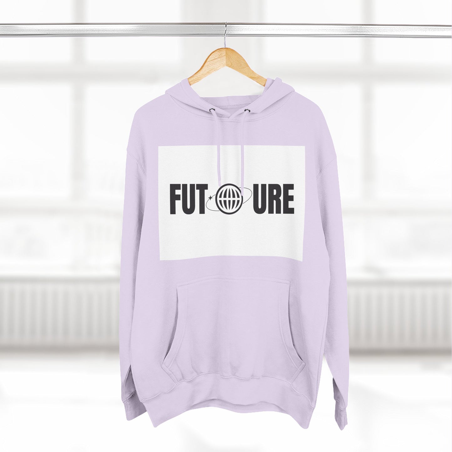 Futuristic Three-Panel Fleece Hoodie, Cozy Fashion, Streetwear Style, Gift for Trendsetters, Everyday Comfort