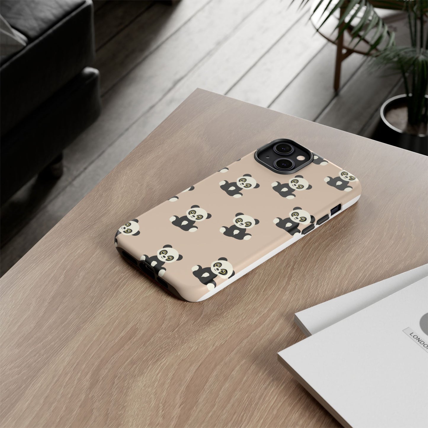 Panda Phone Case, Cute Phone Cover, Animal Print Case, Tough Phone Protector, Gift for Animal Lovers, Kawaii Aesthetic