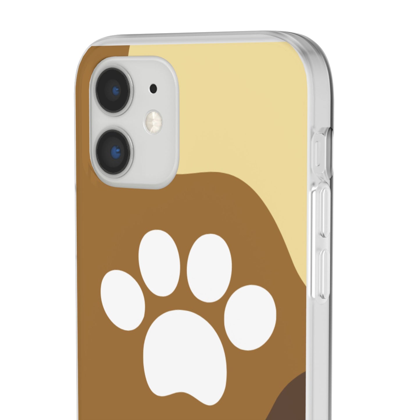 Pet Lover's Flexi Case, Cute Dog Paw Phone Cover, Animal Lover Gift, Dog Mom Accessory, Unique Pet Design Case