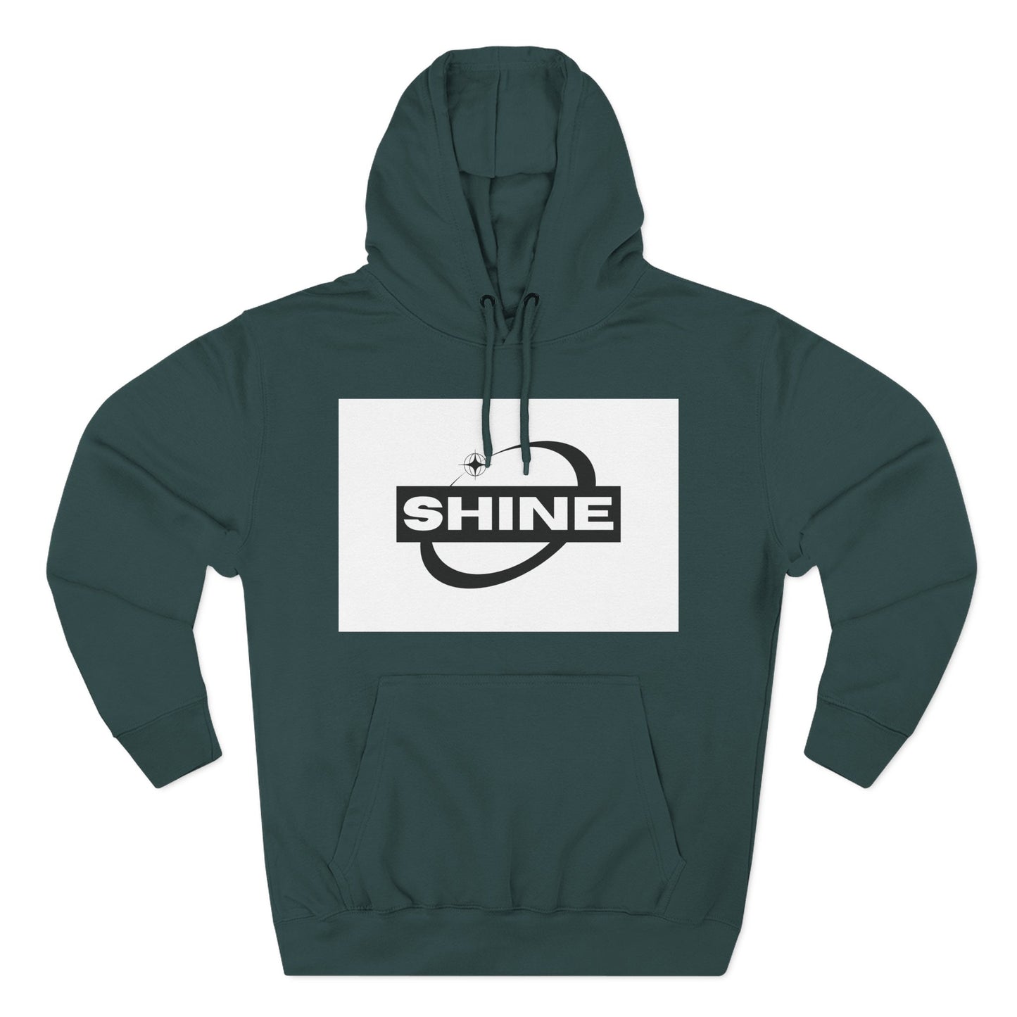Shine & Aspire Fleece Hoodie - Cozy Sweatshirt for Inspiration, Perfect for Gifts, Winter Wear, Motivational Apparel, Casual Style