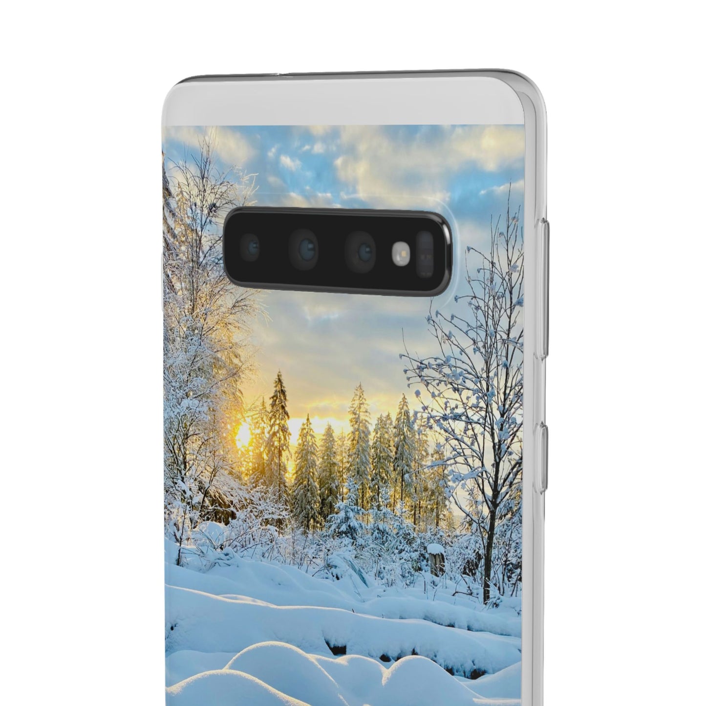 Winter Landscape Flexi Cases, Nature Phone Cover, Scenic Case, Holiday Gift, Seasonal Accessory, Outdoor Lover's Item