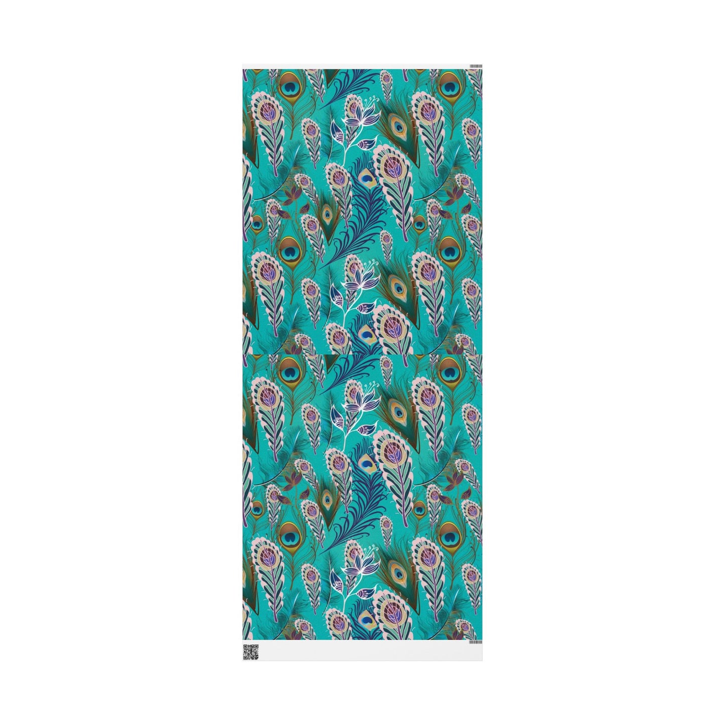 Peacock Feather Colorful Wrapping Paper, Decorative Gift Wrap Roll, Eco-Friendly Gift Wrap, Holiday Wrapping, Party Supplies, Unique Gift Planner