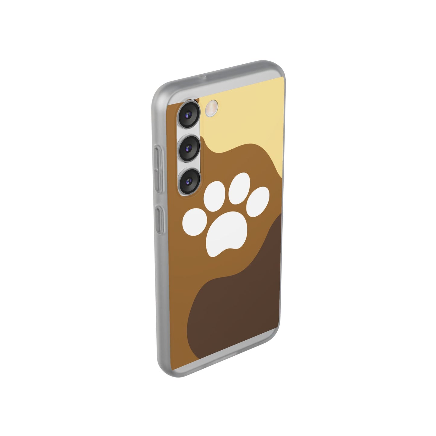 Pet Lover's Flexi Case, Cute Dog Paw Phone Cover, Animal Lover Gift, Dog Mom Accessory, Unique Pet Design Case