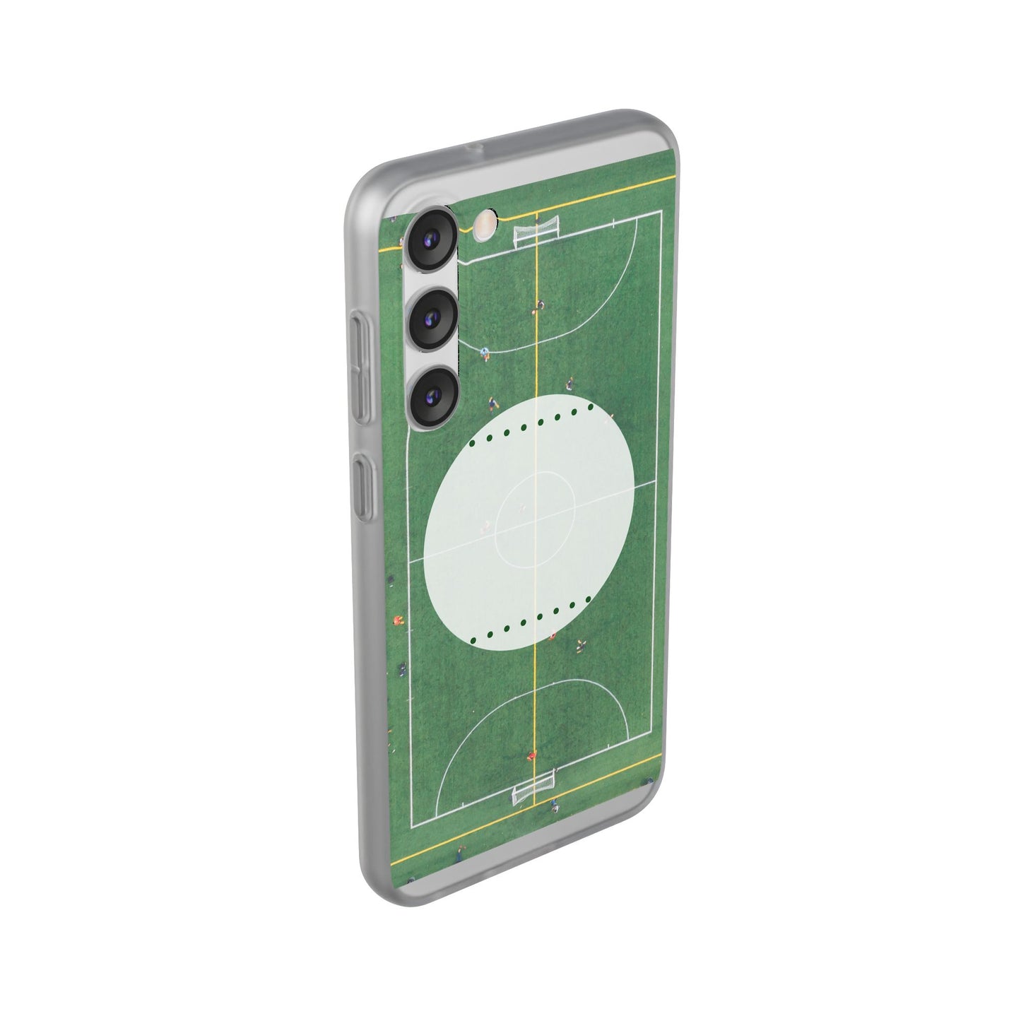 Soccer Field Phone Cases, Sporty Flexi Cases for Sports Lovers, Gift for Athletes, Unique Phone Cover, Perfect for Game Day