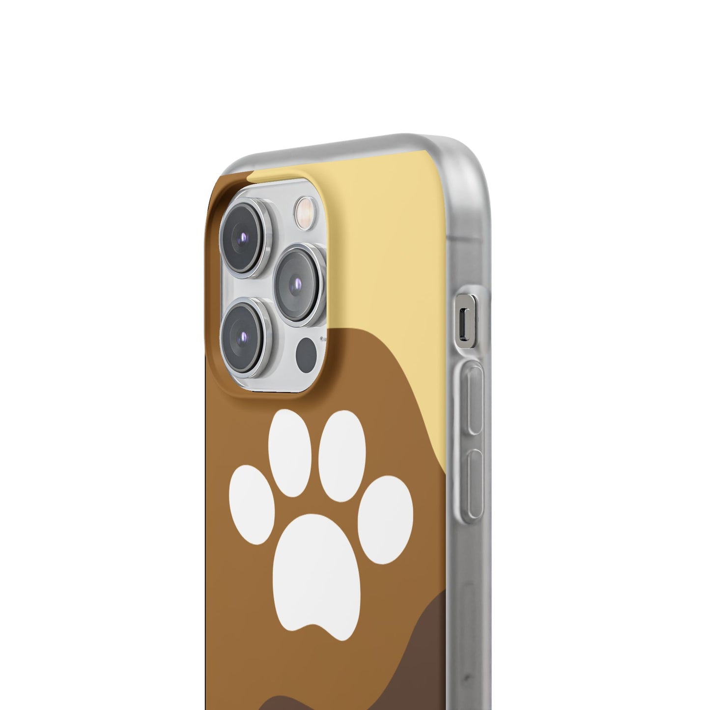 Pet Lover's Flexi Case, Cute Dog Paw Phone Cover, Animal Lover Gift, Dog Mom Accessory, Unique Pet Design Case