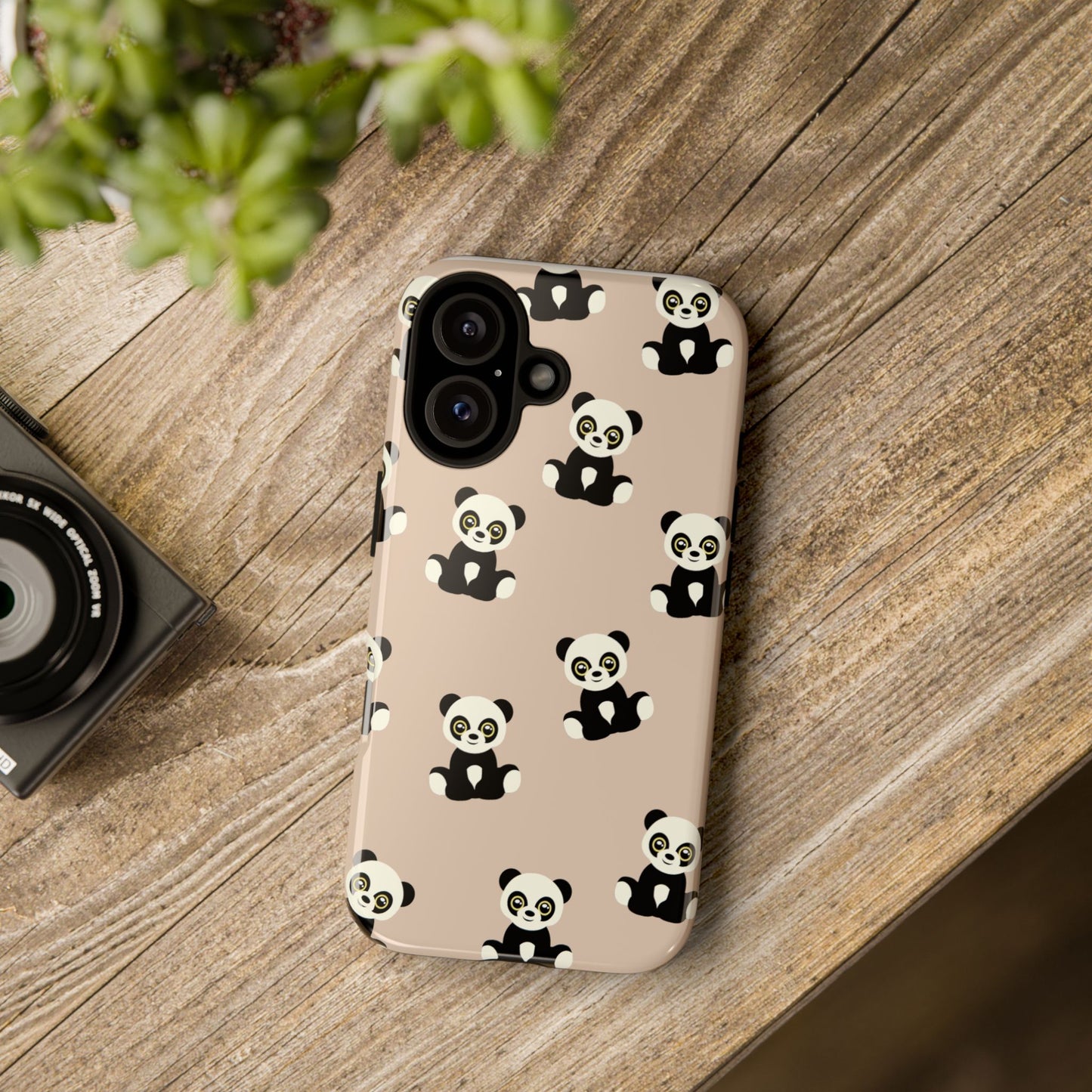 Panda Phone Case, Cute Phone Cover, Animal Print Case, Tough Phone Protector, Gift for Animal Lovers, Kawaii Aesthetic
