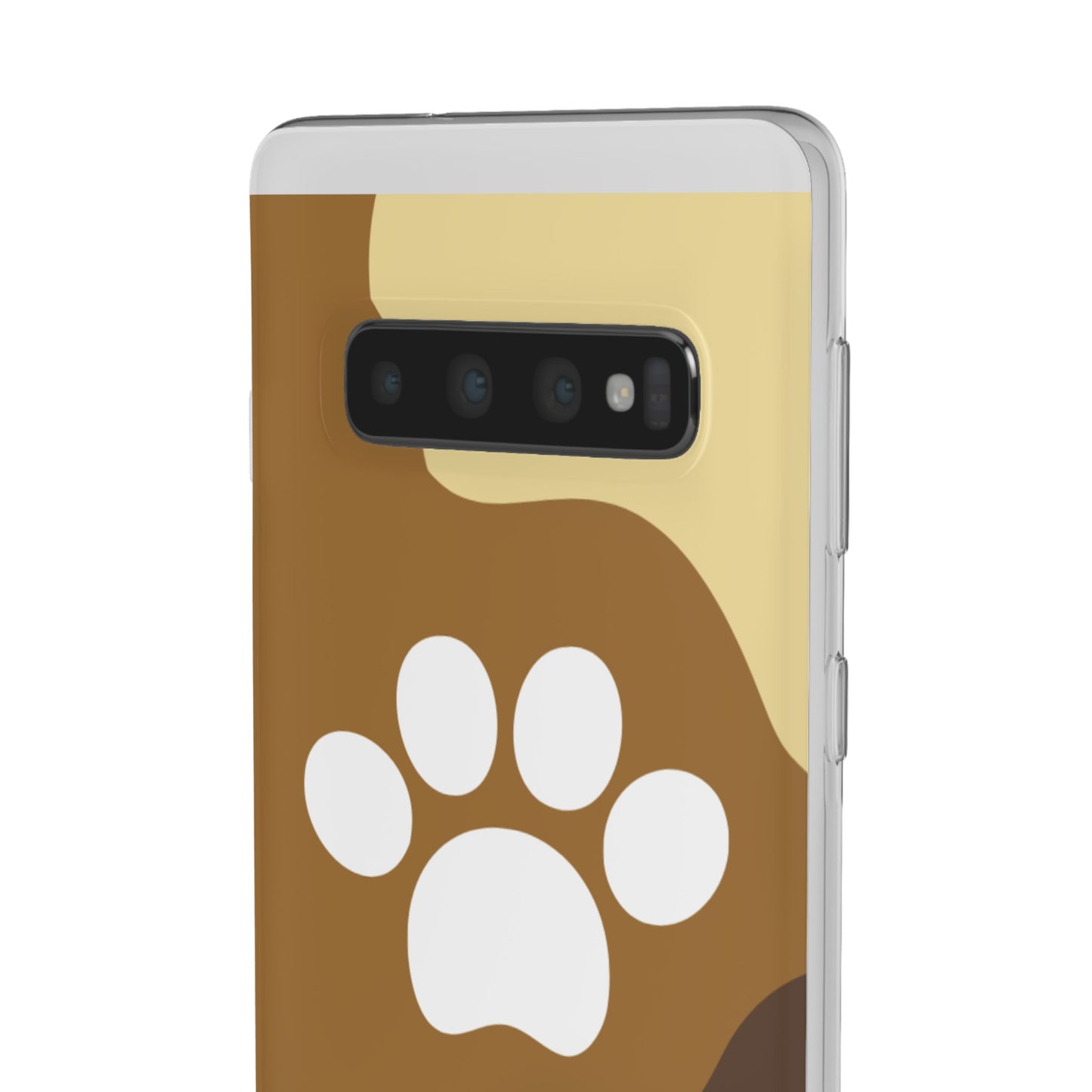 Pet Lover's Flexi Case, Cute Dog Paw Phone Cover, Animal Lover Gift, Dog Mom Accessory, Unique Pet Design Case