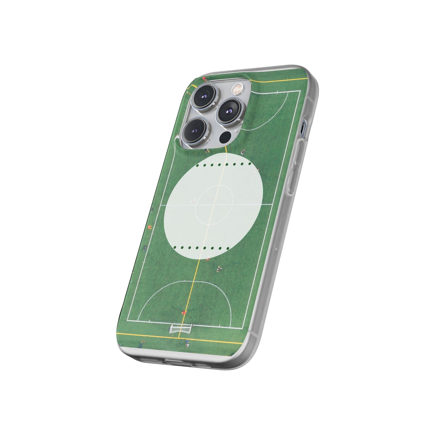 Soccer Field Phone Cases, Sporty Flexi Cases for Sports Lovers, Gift for Athletes, Unique Phone Cover, Perfect for Game Day