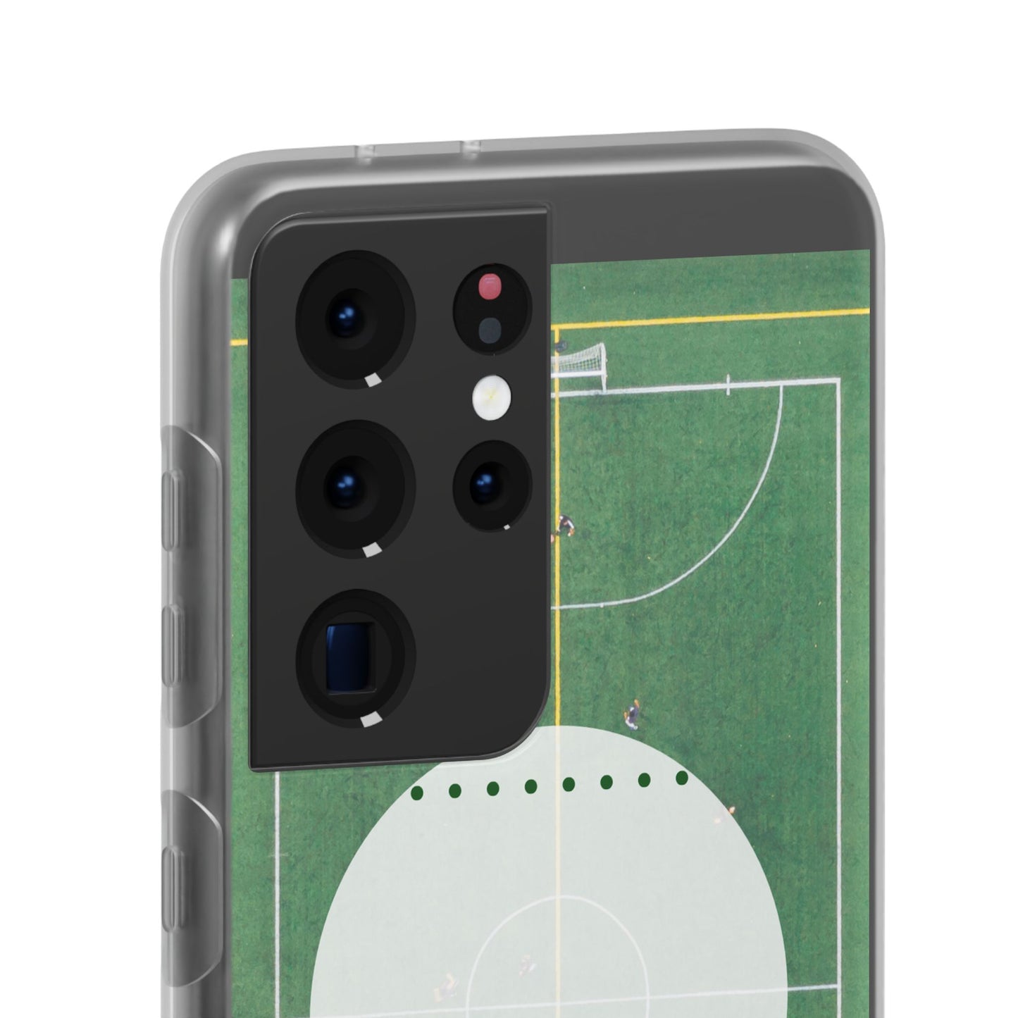 Soccer Field Phone Cases, Sporty Flexi Cases for Sports Lovers, Gift for Athletes, Unique Phone Cover, Perfect for Game Day