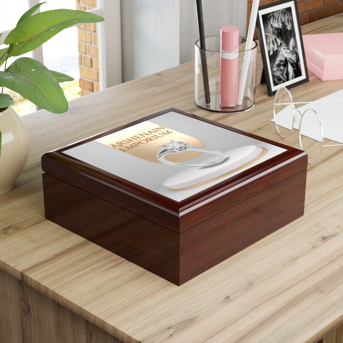 Elegant Jewelry Box for Rings, Perfect Gift for Anniversaries, Birthdays, Brides, Jewelry Organizer, Keepsake Storage