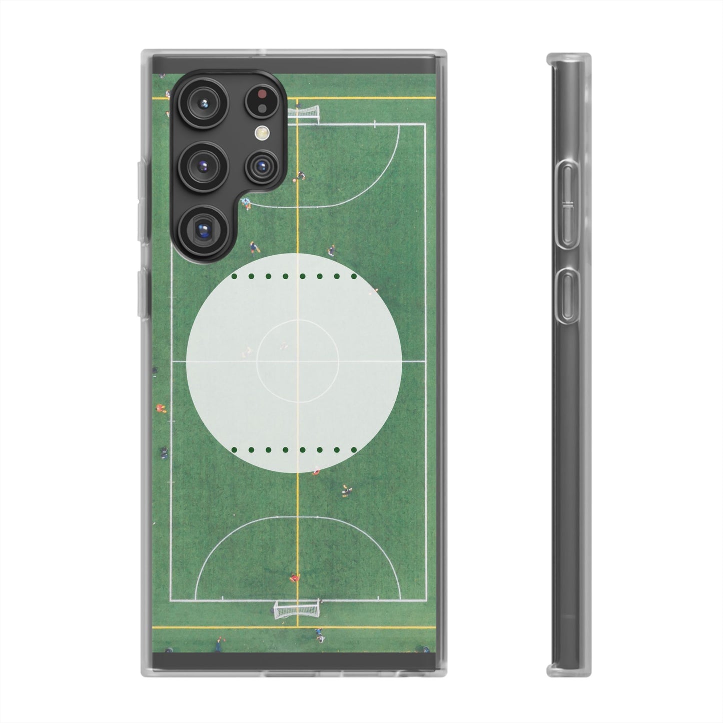 Soccer Field Phone Cases, Sporty Flexi Cases for Sports Lovers, Gift for Athletes, Unique Phone Cover, Perfect for Game Day