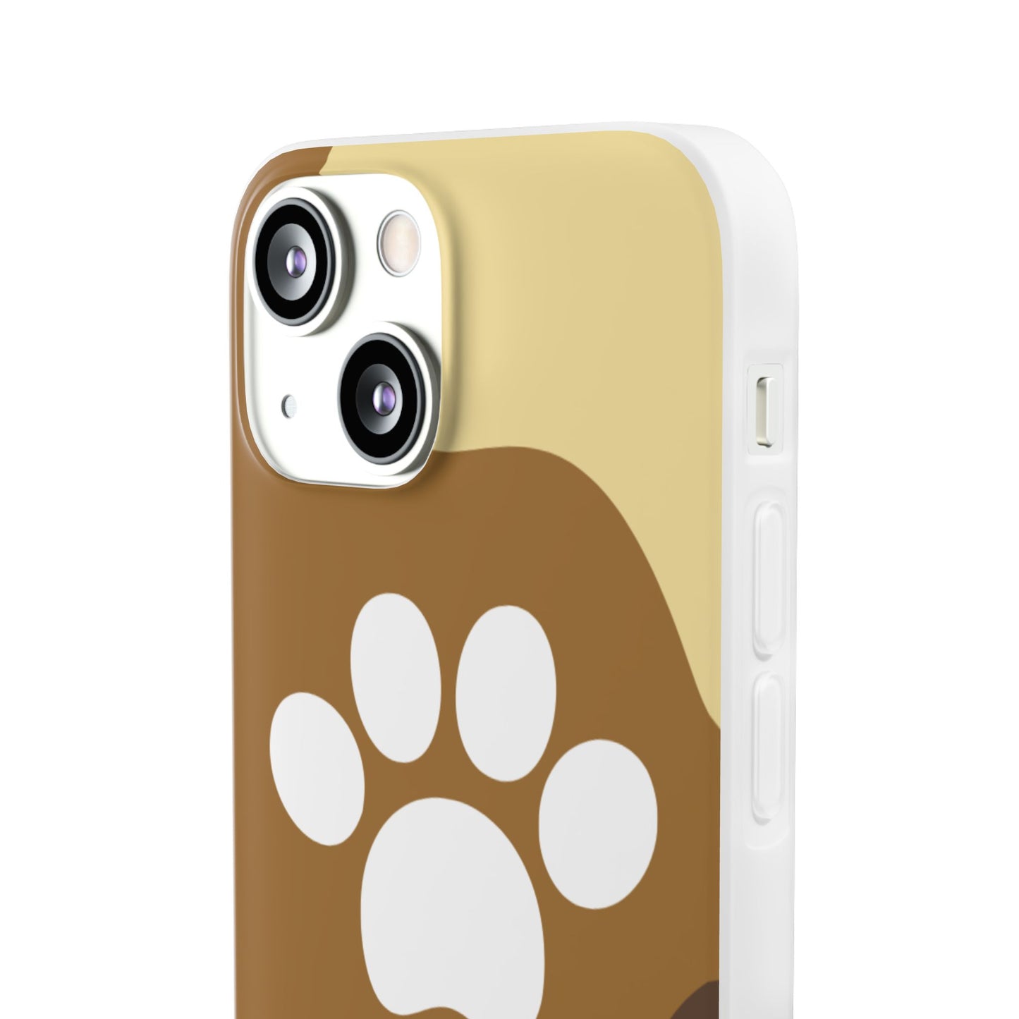 Pet Lover's Flexi Case, Cute Dog Paw Phone Cover, Animal Lover Gift, Dog Mom Accessory, Unique Pet Design Case