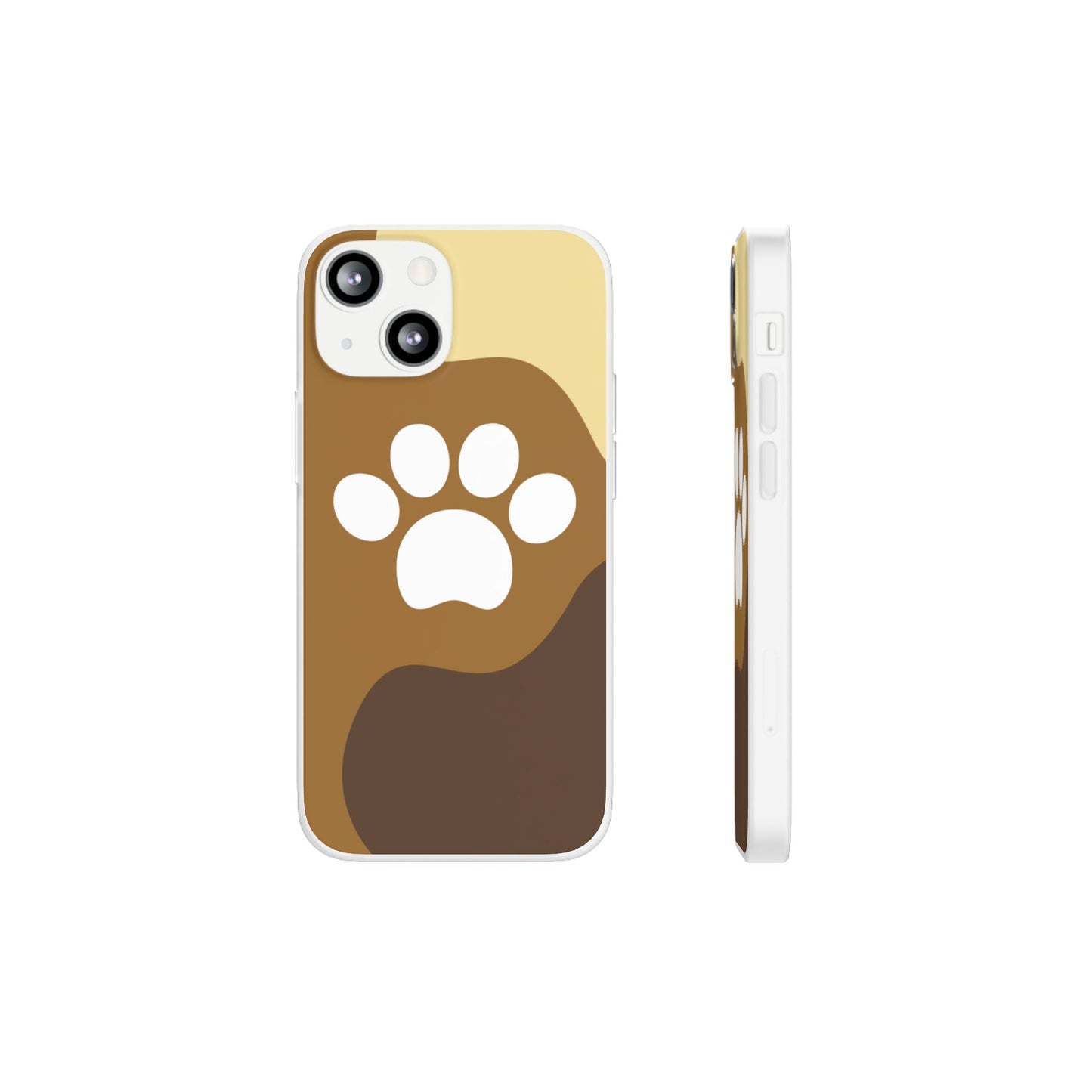 Pet Lover's Flexi Case, Cute Dog Paw Phone Cover, Animal Lover Gift, Dog Mom Accessory, Unique Pet Design Case