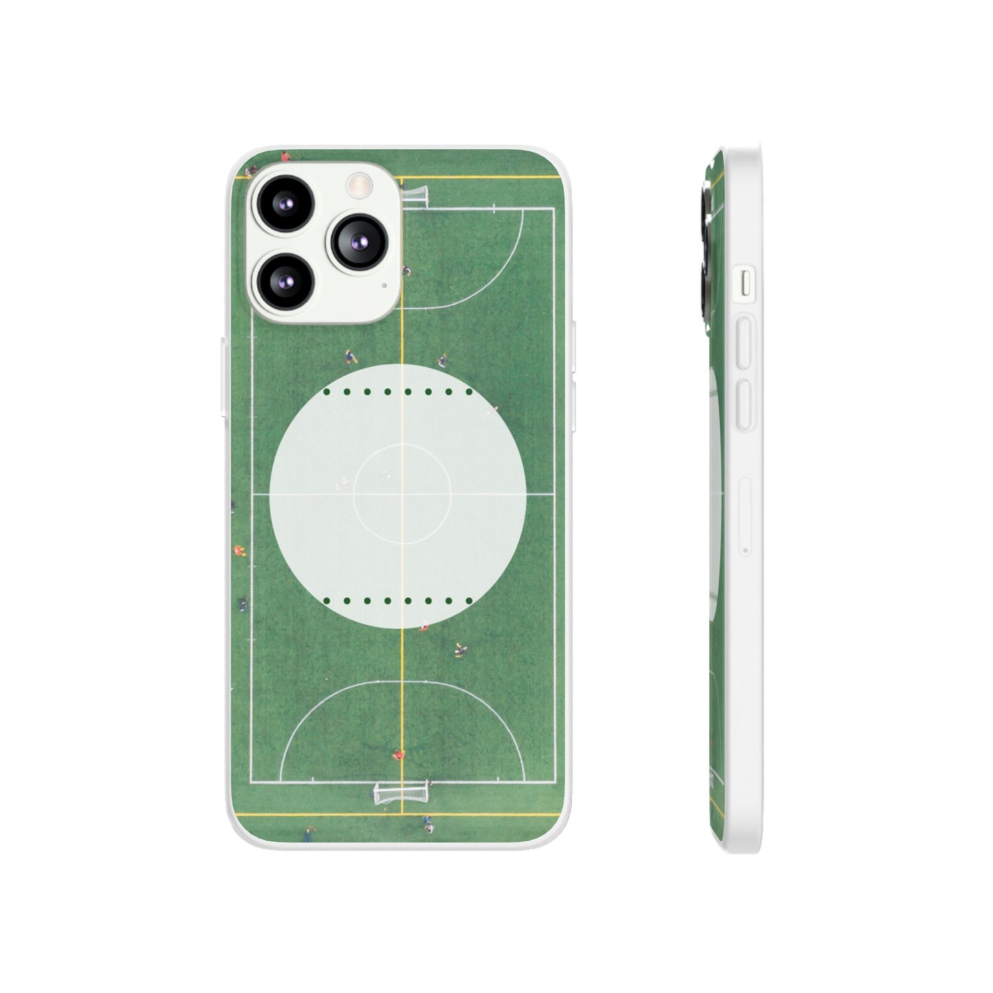 Soccer Field Phone Cases, Sporty Flexi Cases for Sports Lovers, Gift for Athletes, Unique Phone Cover, Perfect for Game Day