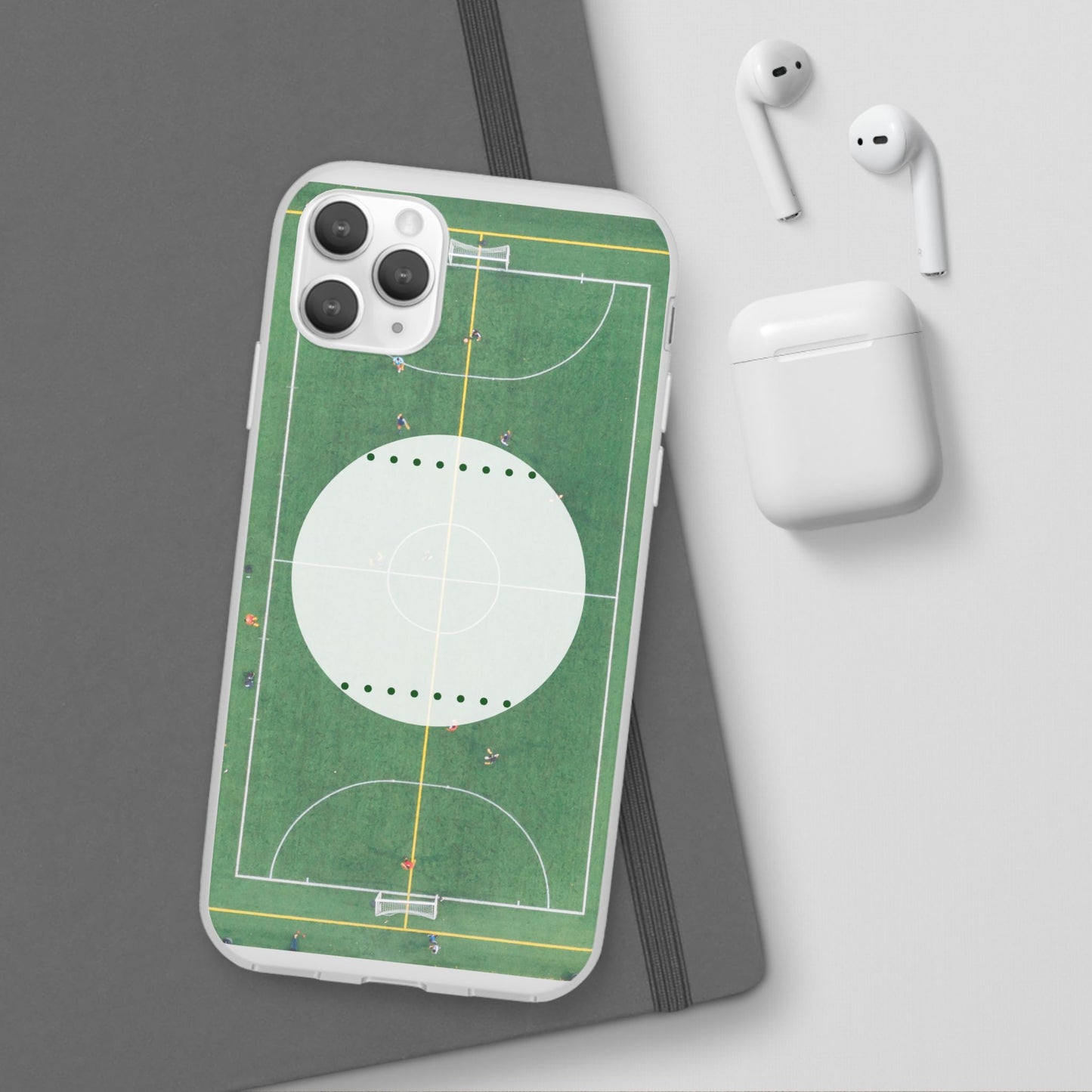 Soccer Field Phone Cases, Sporty Flexi Cases for Sports Lovers, Gift for Athletes, Unique Phone Cover, Perfect for Game Day