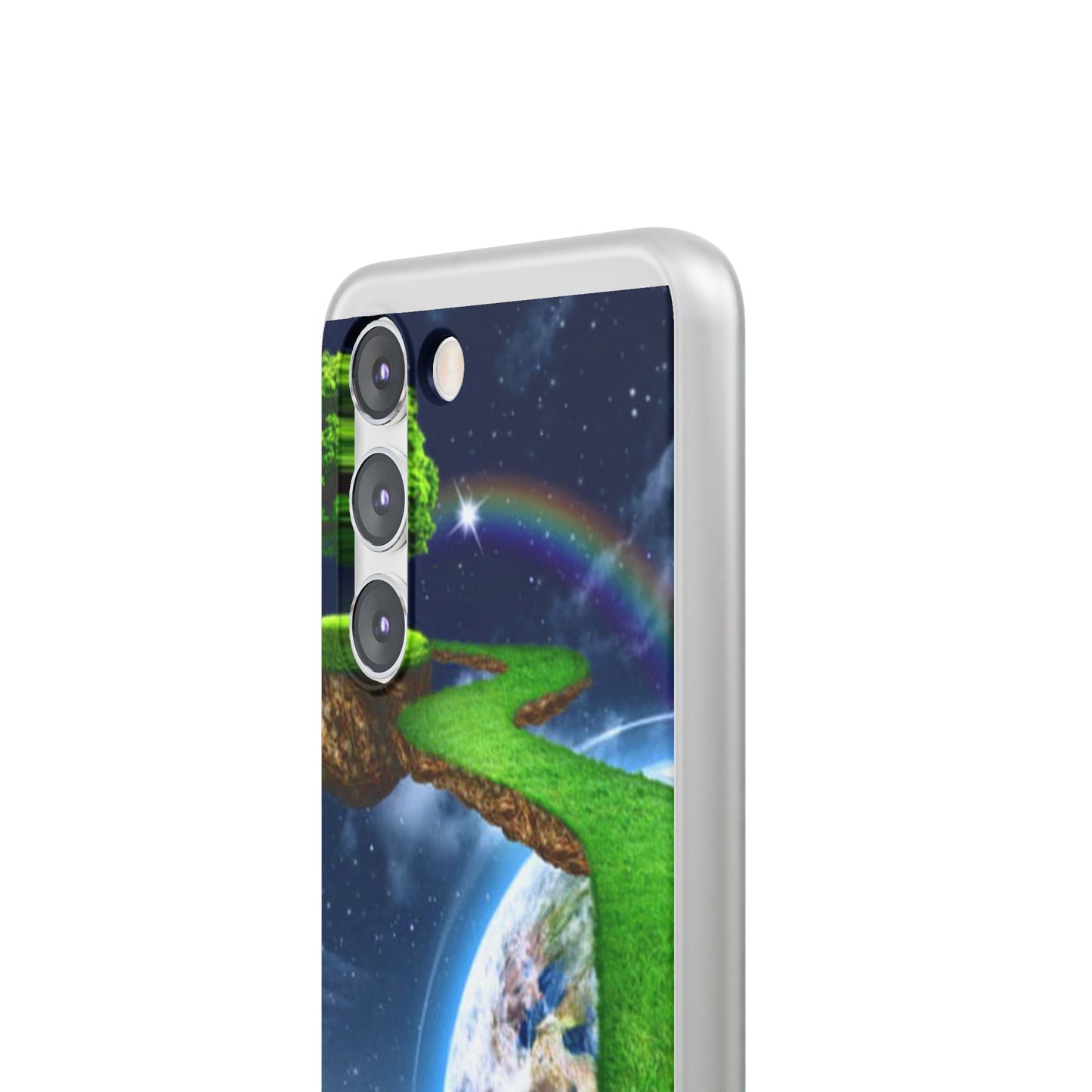 Dreamy Landscape Phone Case, Eco-Friendly Cell Phone Cover, Nature Inspired Gift, Aesthetic Mobile Case, Vibrant Rainbow Design